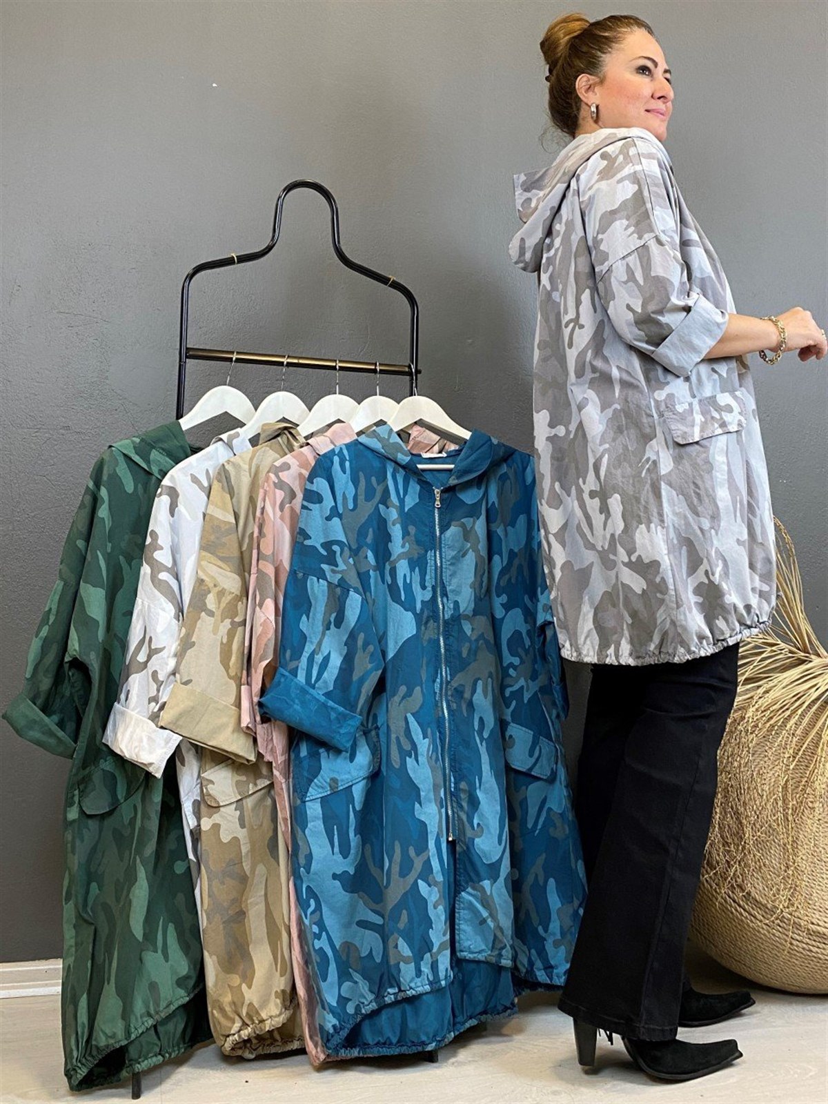 KAPŞONLU TUNİK CEKET