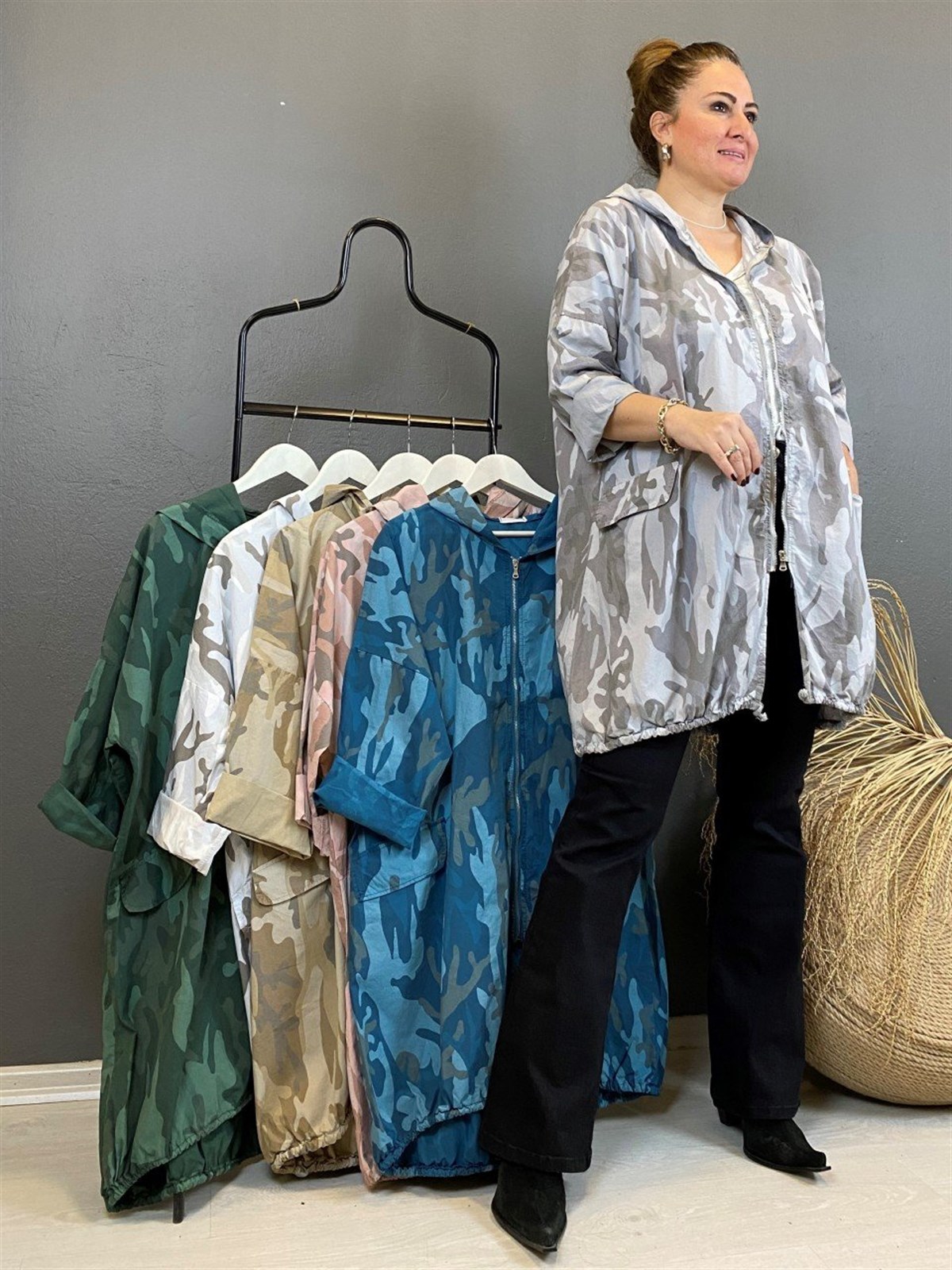 KAPŞONLU TUNİK CEKET