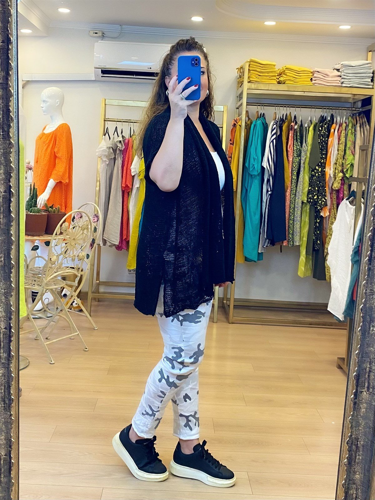 Merserize Şal Taka Ceket Siyah