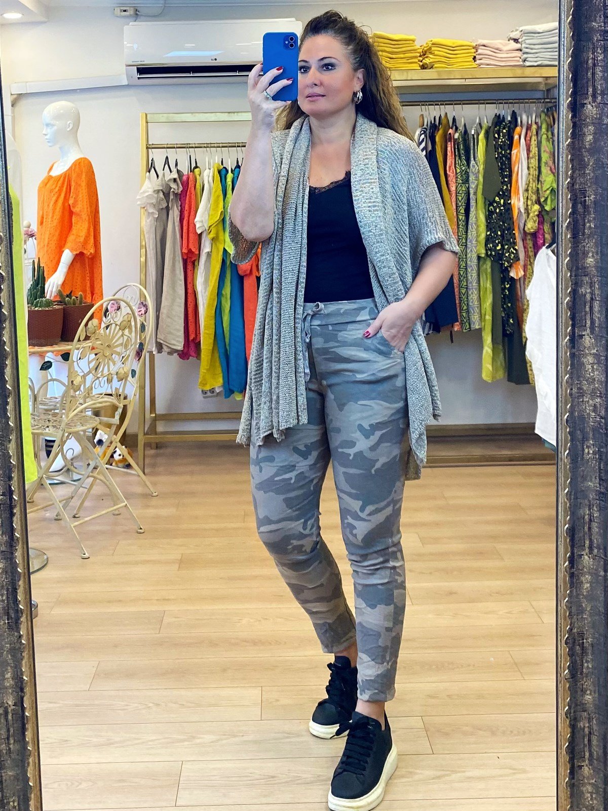 Merserize Şal Taka Ceket Toprak