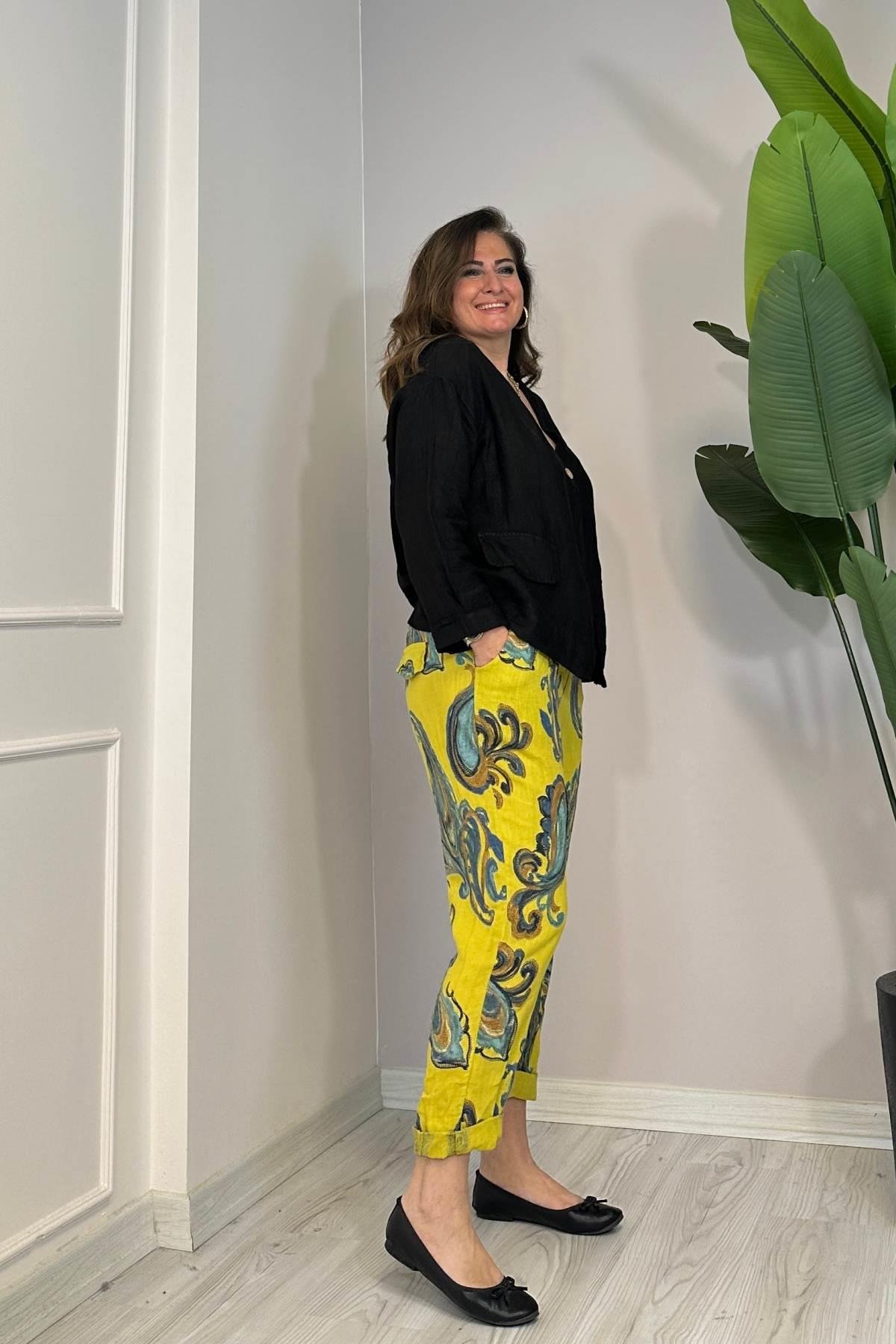 Püskül Detaylı Tek Düğmeli Ceket Siyah