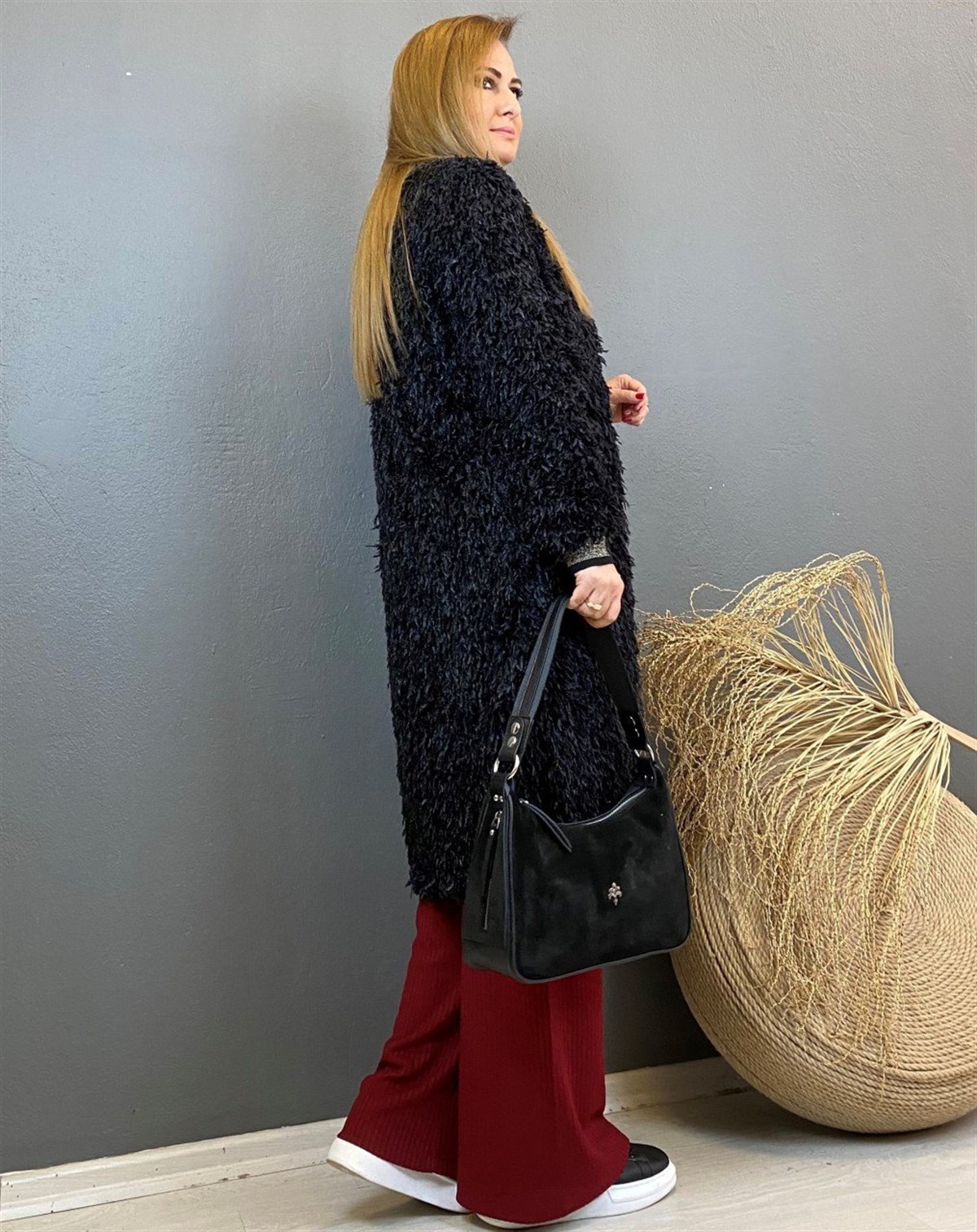 Tiftikli Triko Ceket