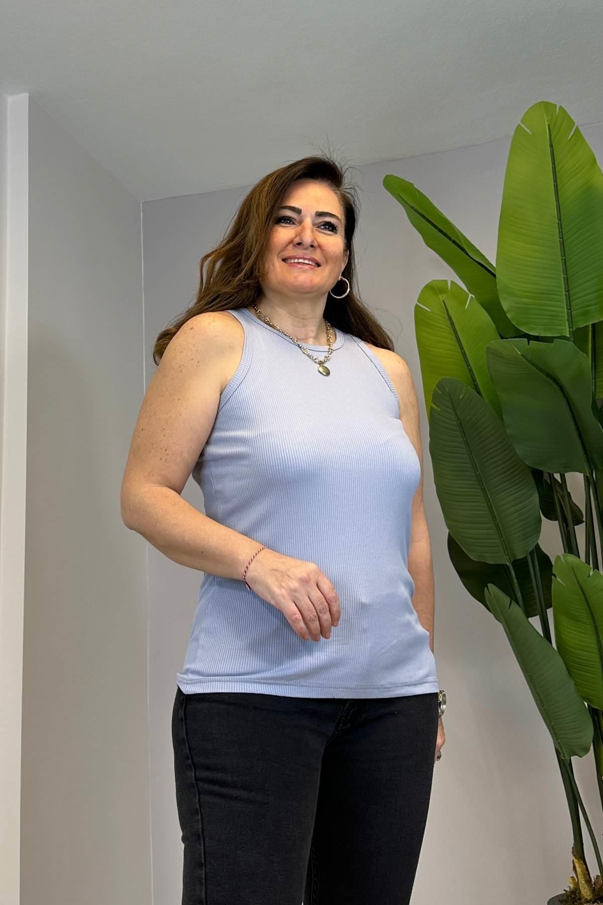 Yüzücü Model Model T-shirt Lila