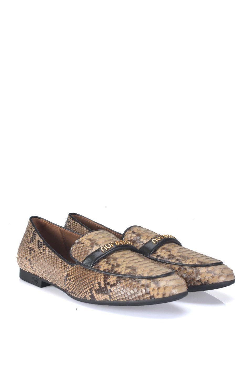 Loafer A55481 PİTON+NAPA NUR Bej+Natural