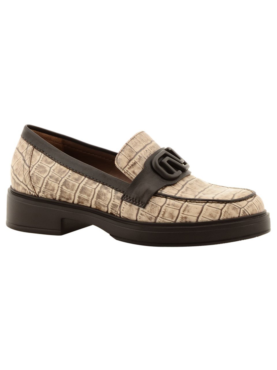 Loafer A62691 KROKO+NAPA NUR Bej+Natural