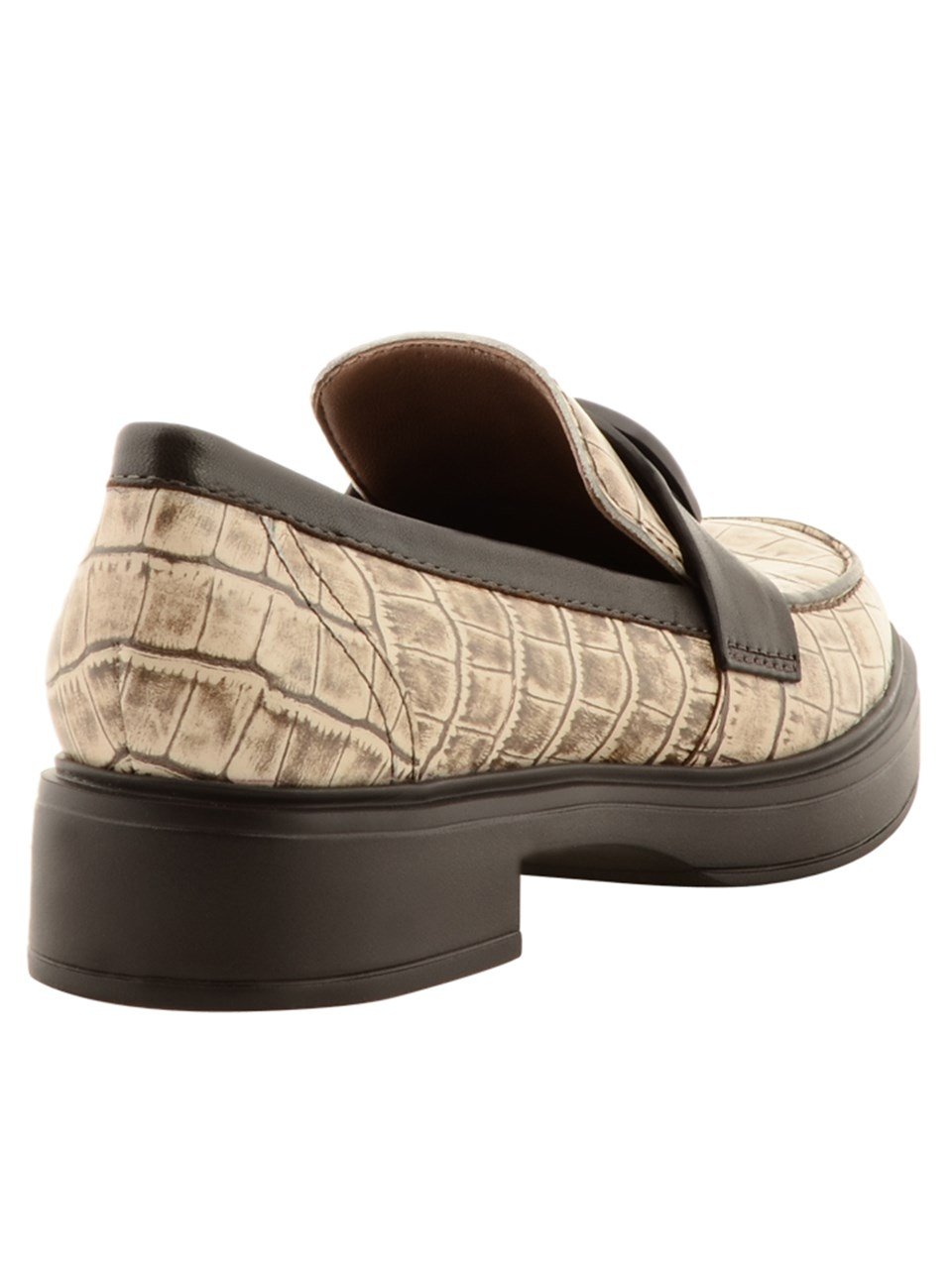 Loafer A62691 KROKO+NAPA NUR Bej+Natural
