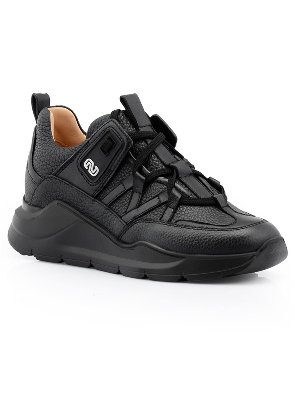Sneakers A62021 TOGO+NAPPA NUR Siyah