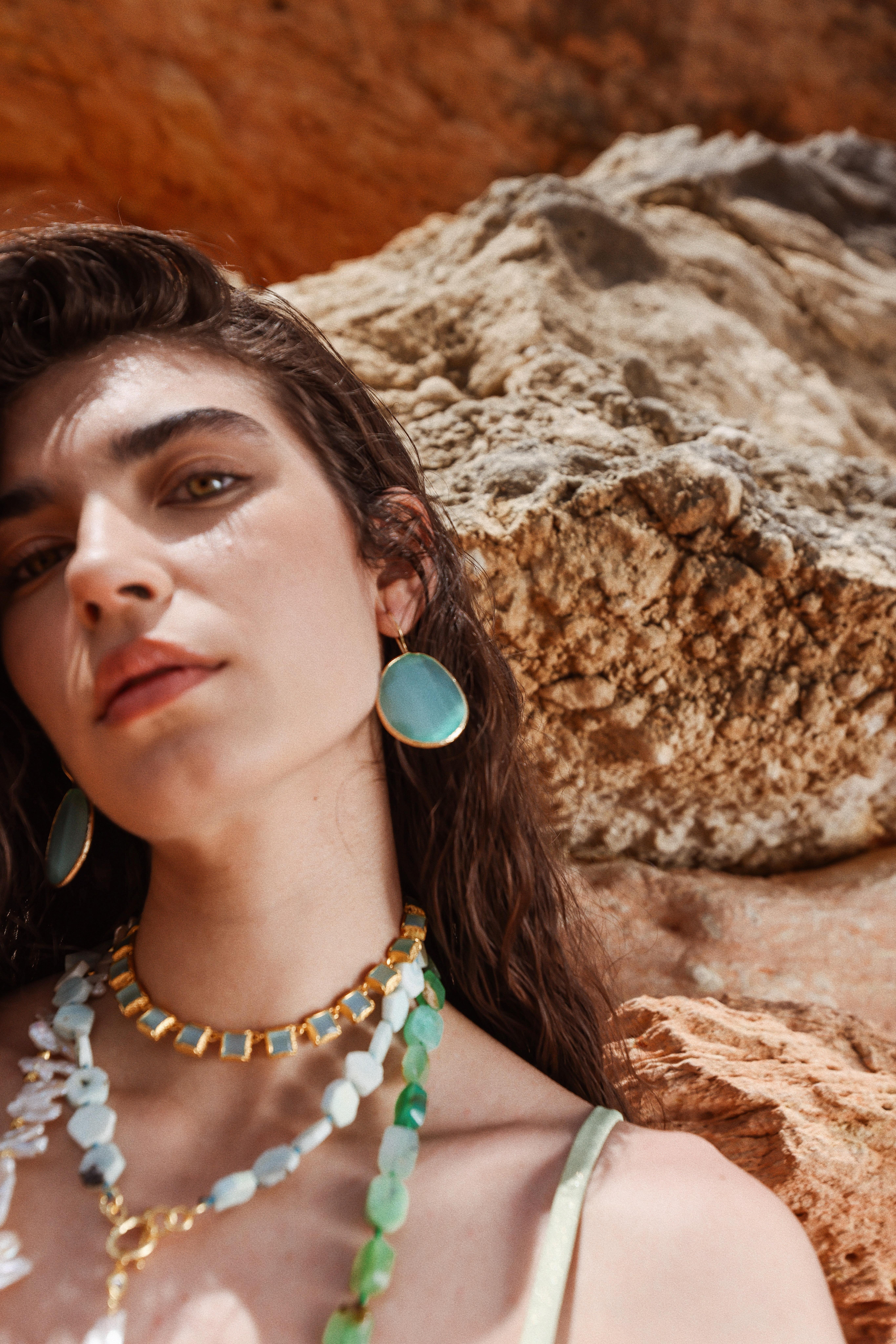 Elara Aqua Earring