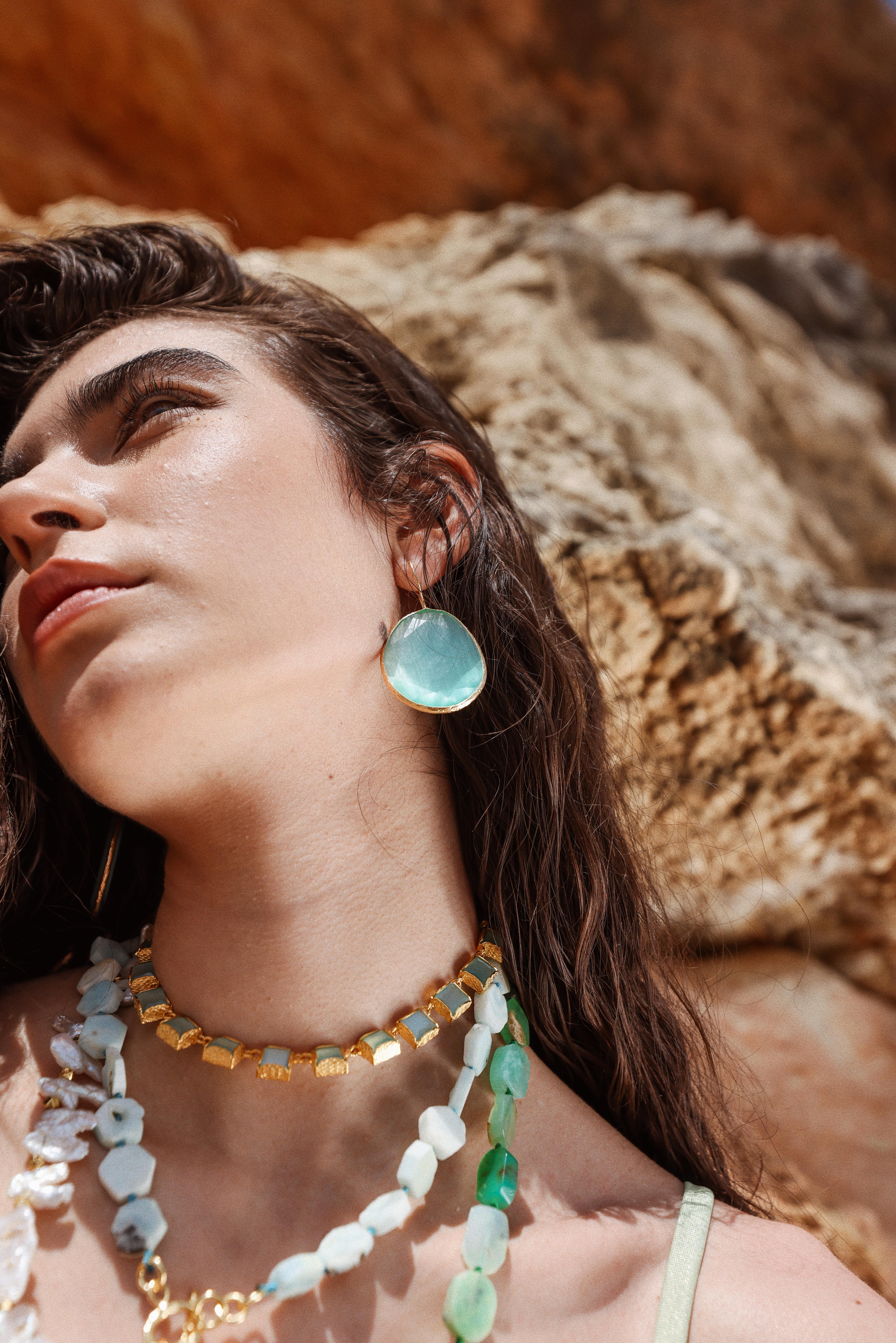 Elara Aqua Earring