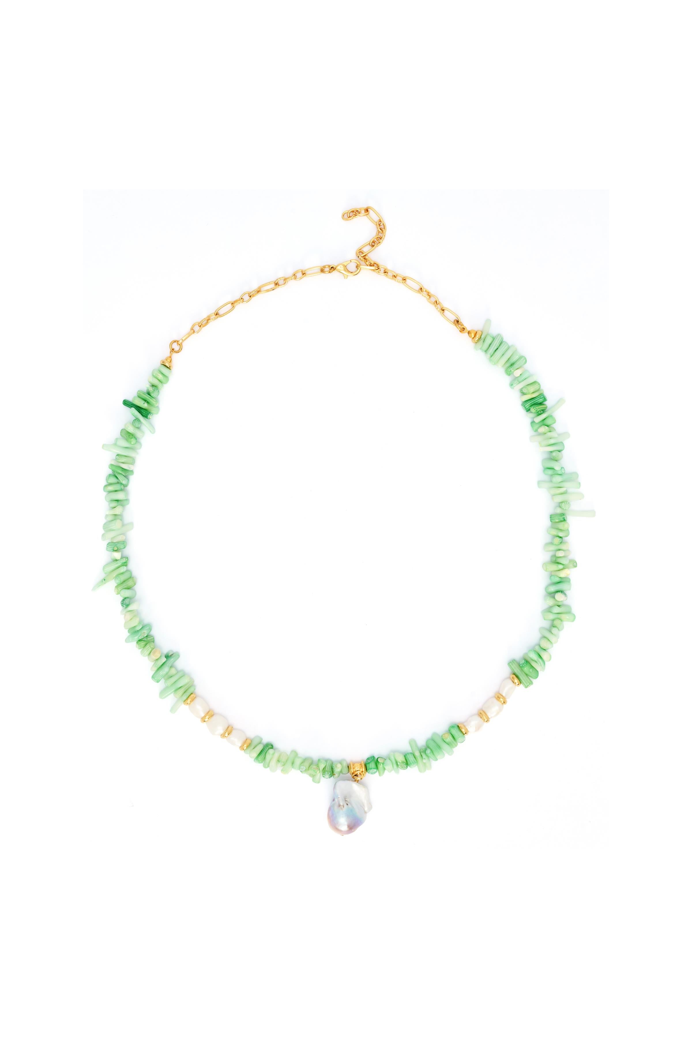 Lune Shore Mint Necklace