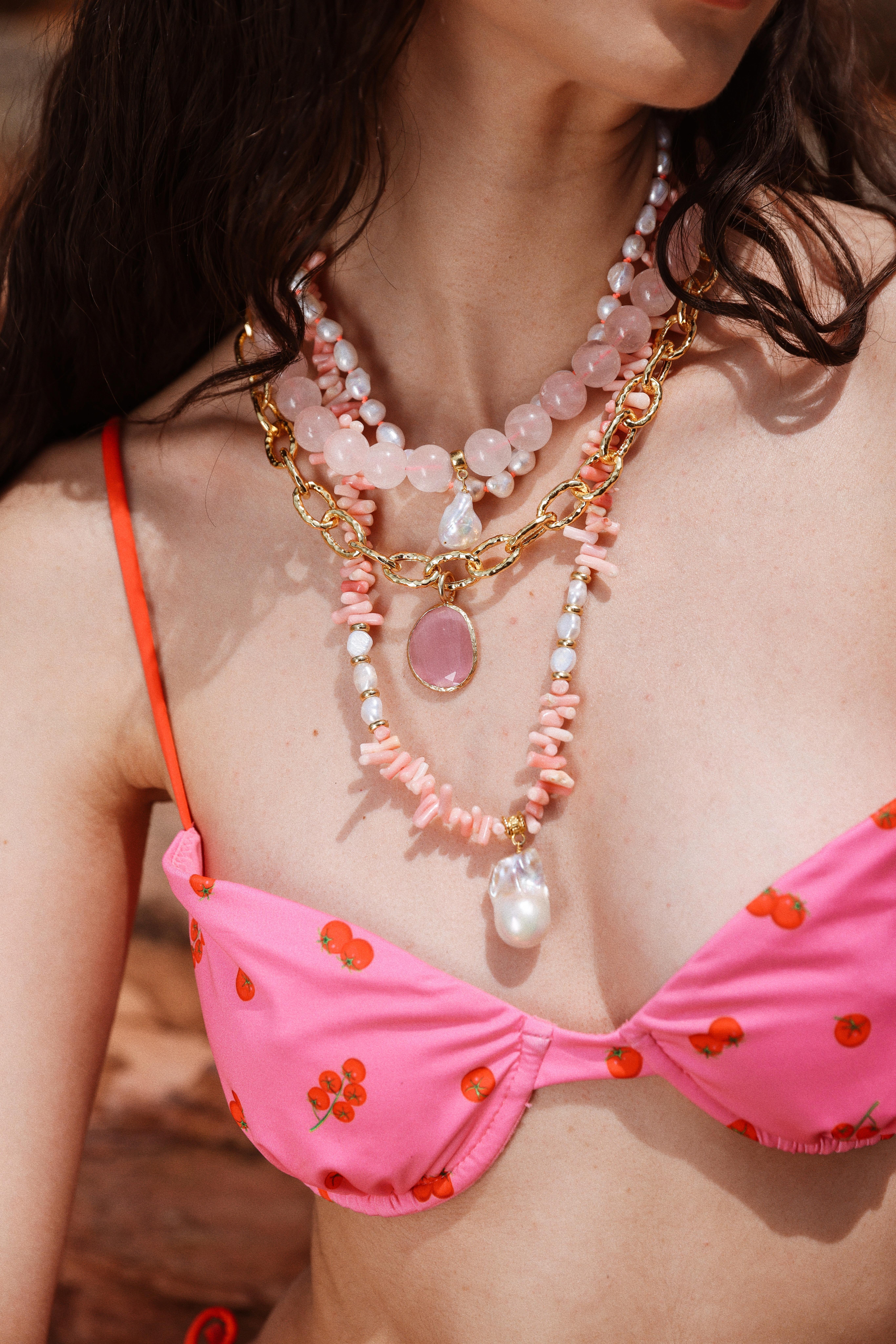 Lune Shore Pink Necklace