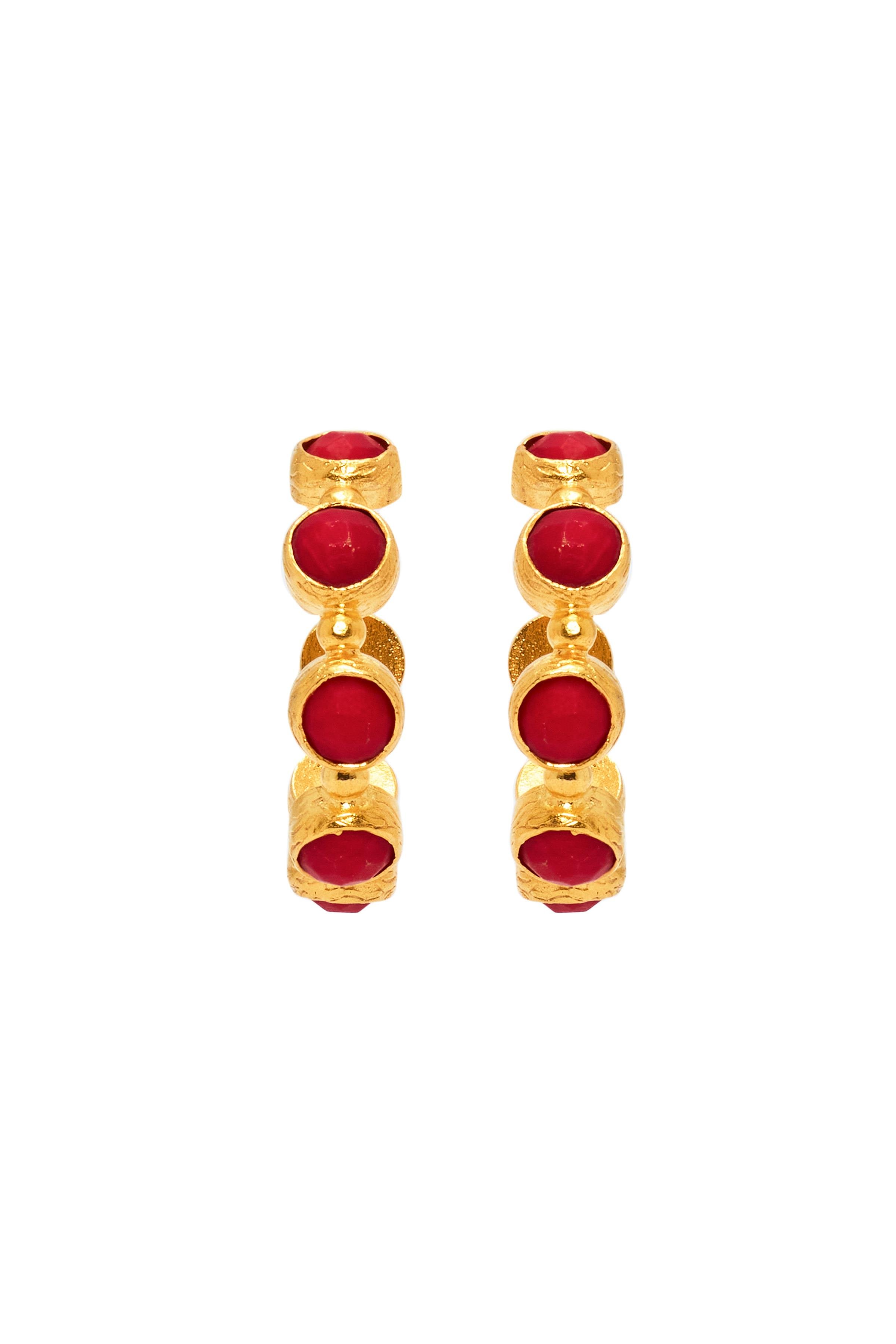 Virella Red Earring
