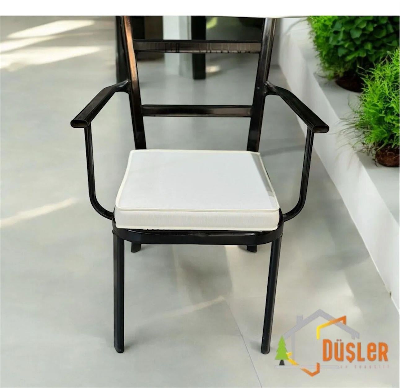 40*40 Krem Sandalye Minderi