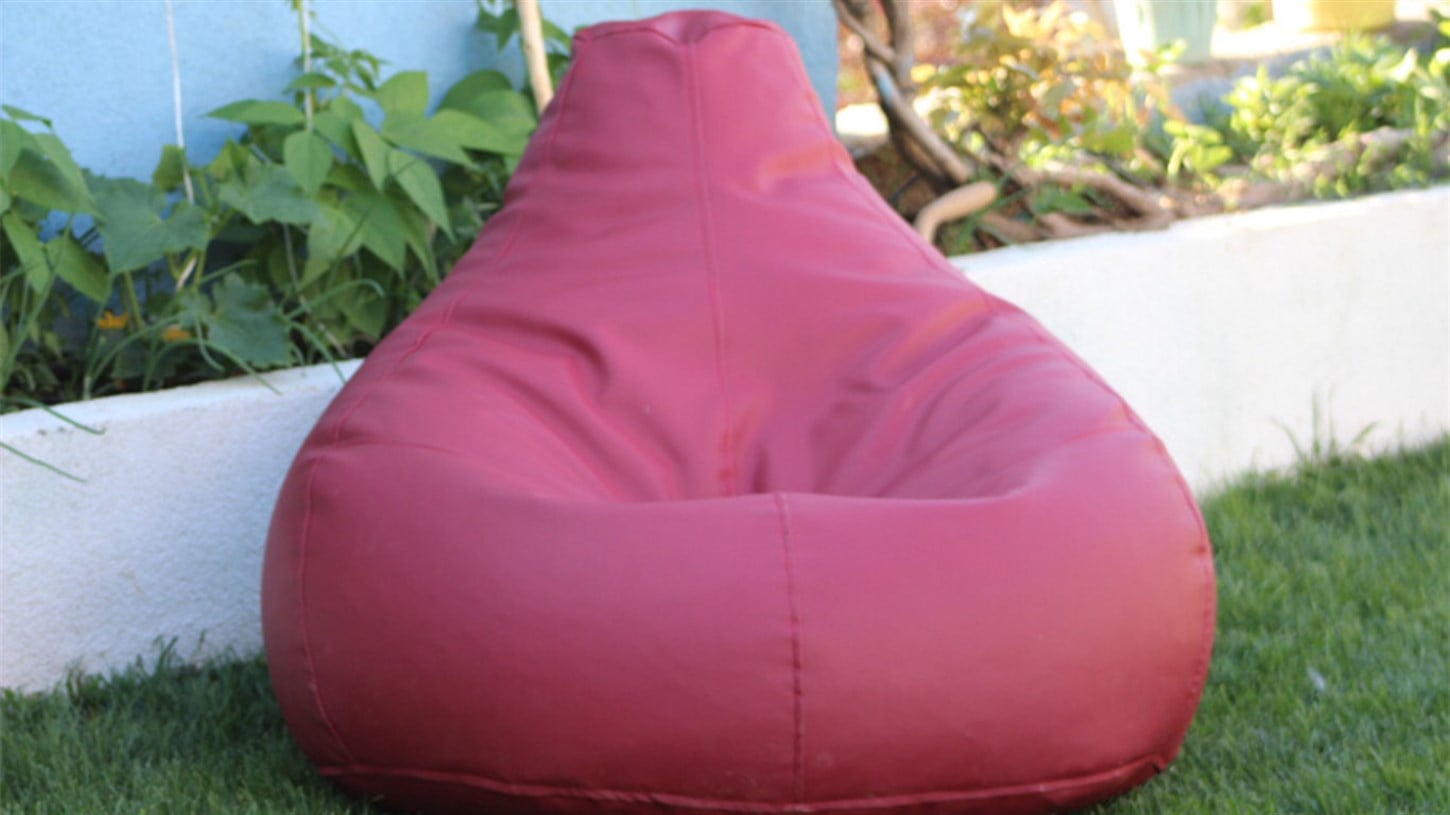 Armut Puf Bordo