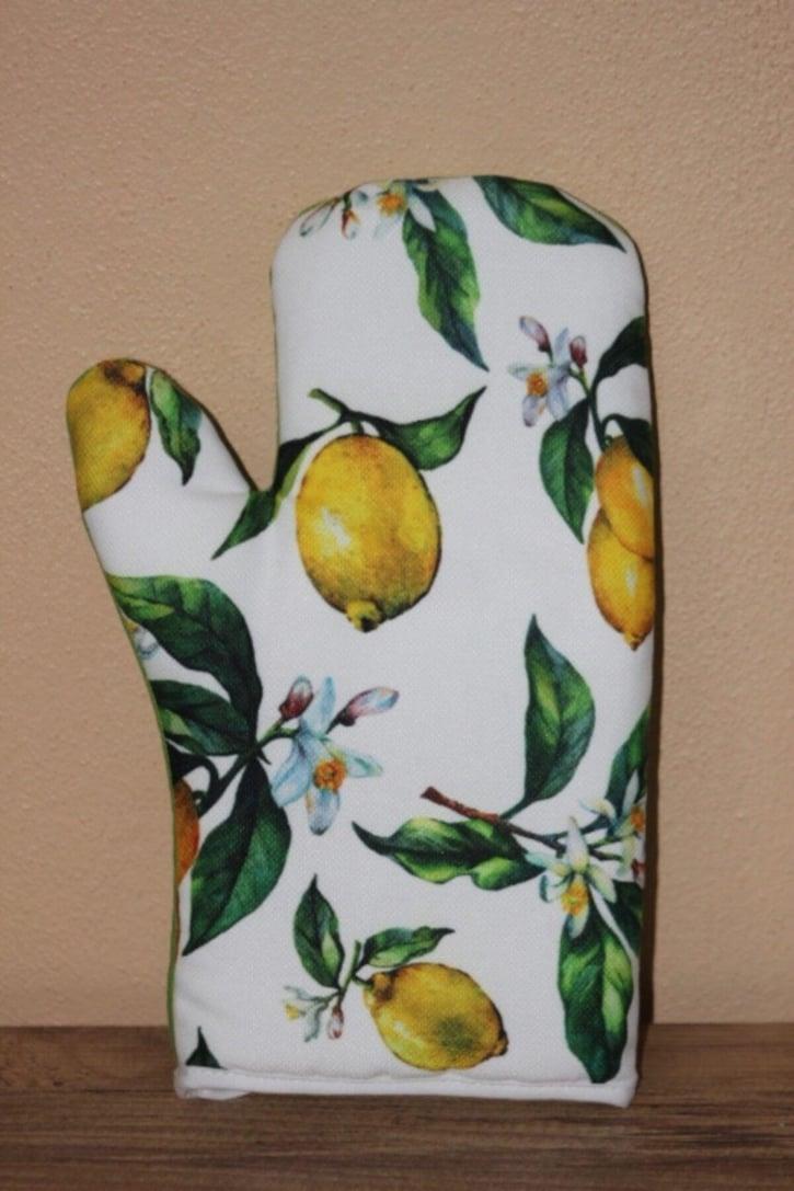 Fırın Eldiveni Limon Desen