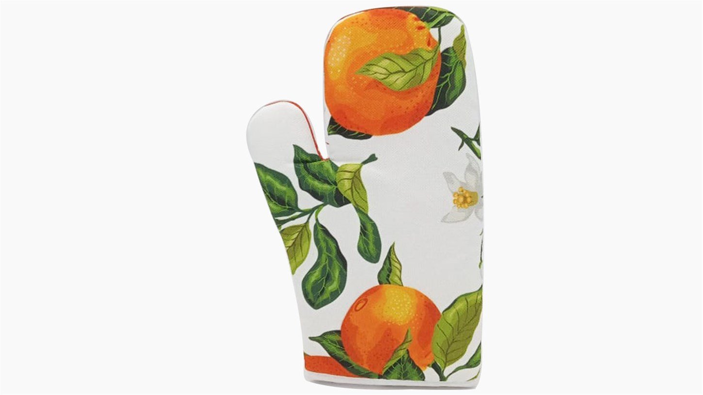 Fırın Eldiveni Portakal Desen