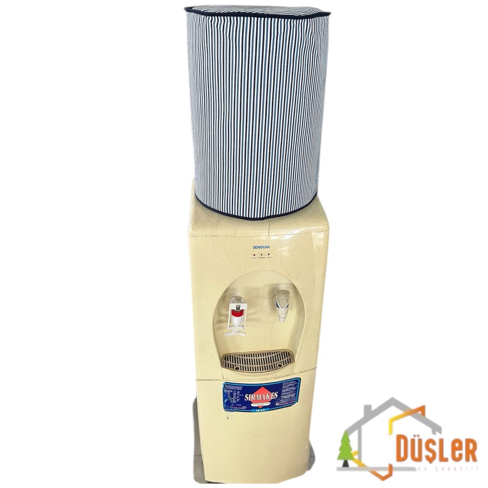 Lacivert Çizgili Damacana Kılıfı Sebil Koruma Saklama Örtüsü 