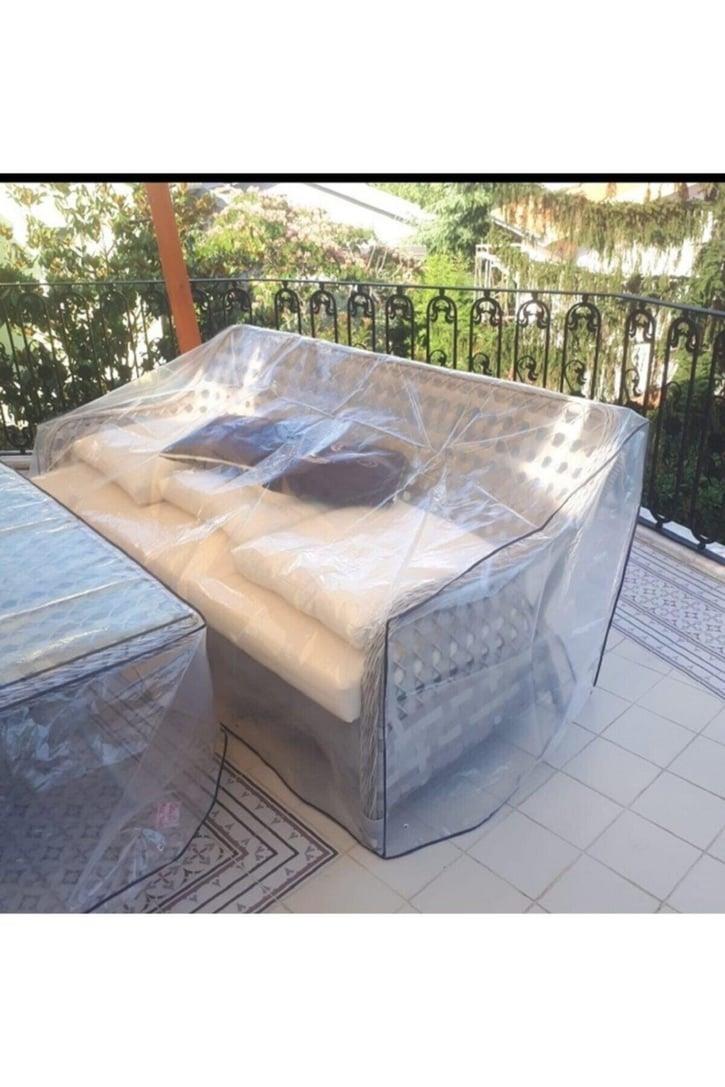 Üçlü Koltuk Koruma Örtüsü Şeffaf 200×80
