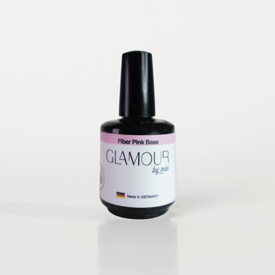Glamour by MiaFiber Base CoatPembe Rengi Fiber Parçacıklarla Extra Güçlü Base TPO FREE  