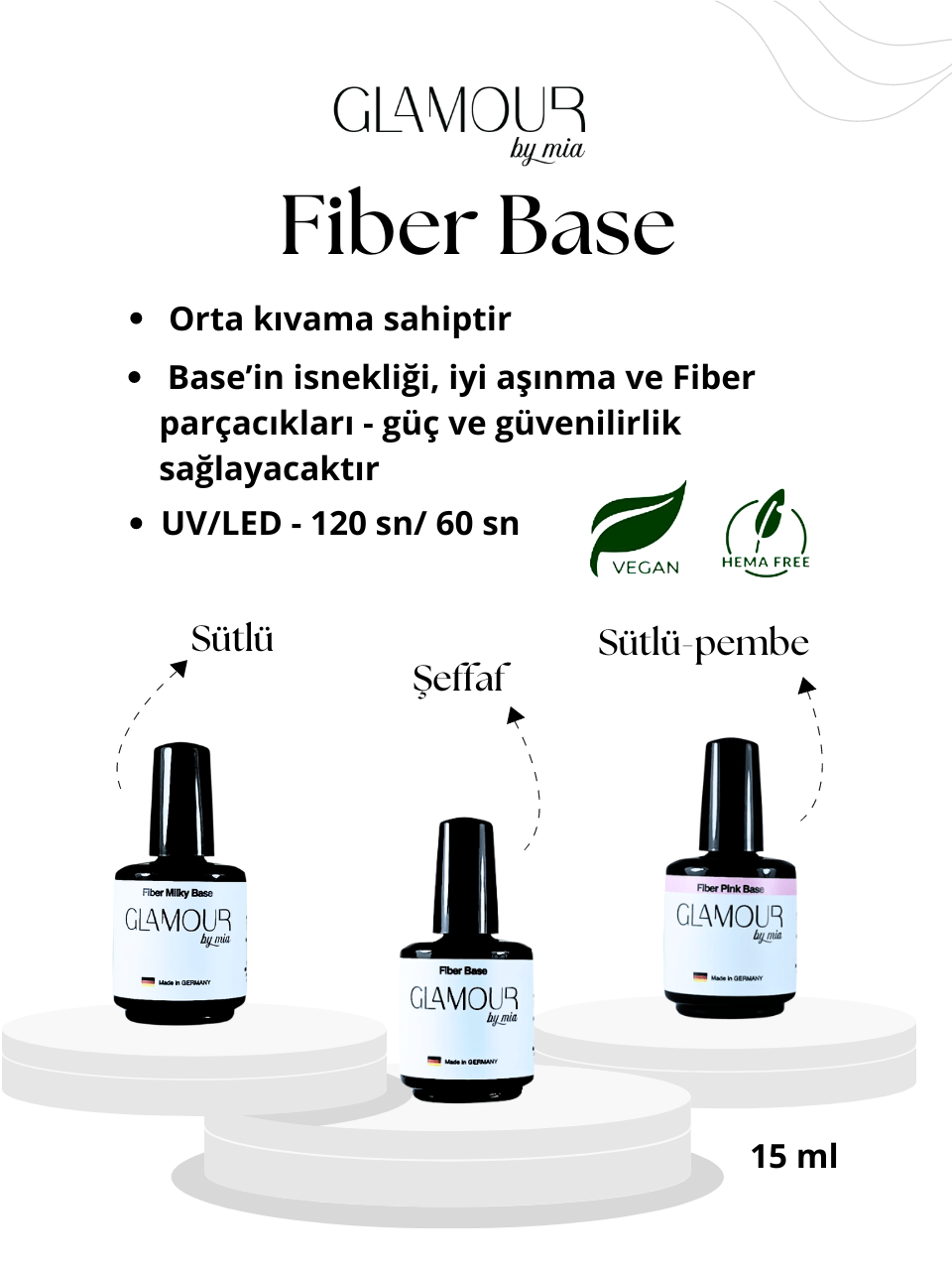 Glamour by MiaFiber Collection BaseClear Fiber Base 