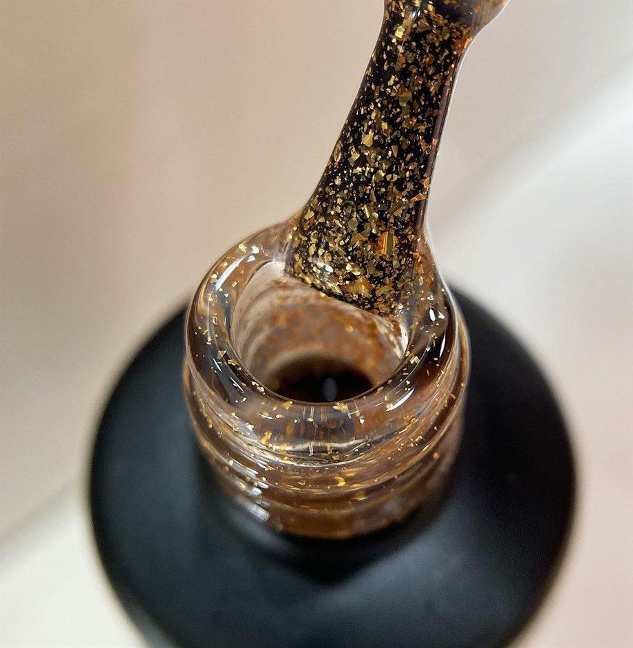 Gold Flake Top - 8 ml Glossy Top Coat