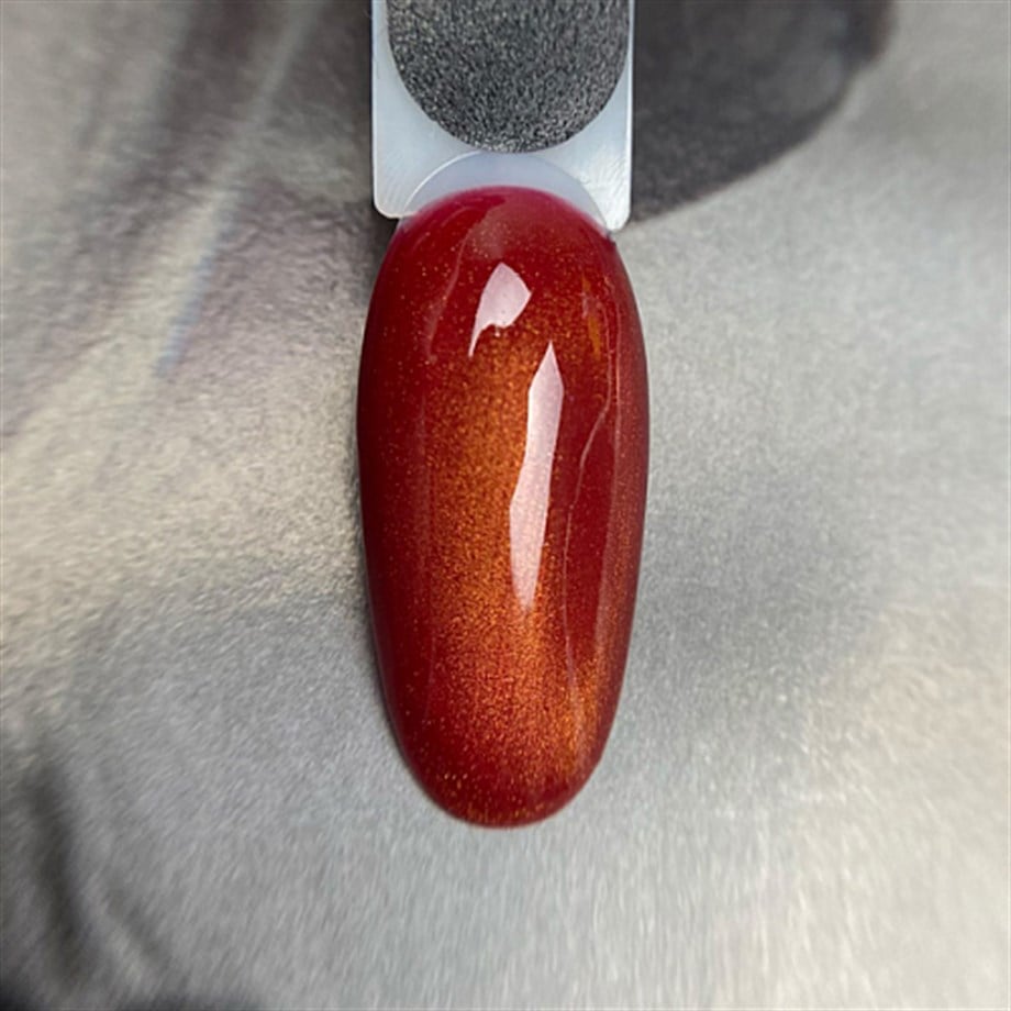 Kalıcı oje Kedi Gözü K4 8 ml (Bordo, Altın Şerit)