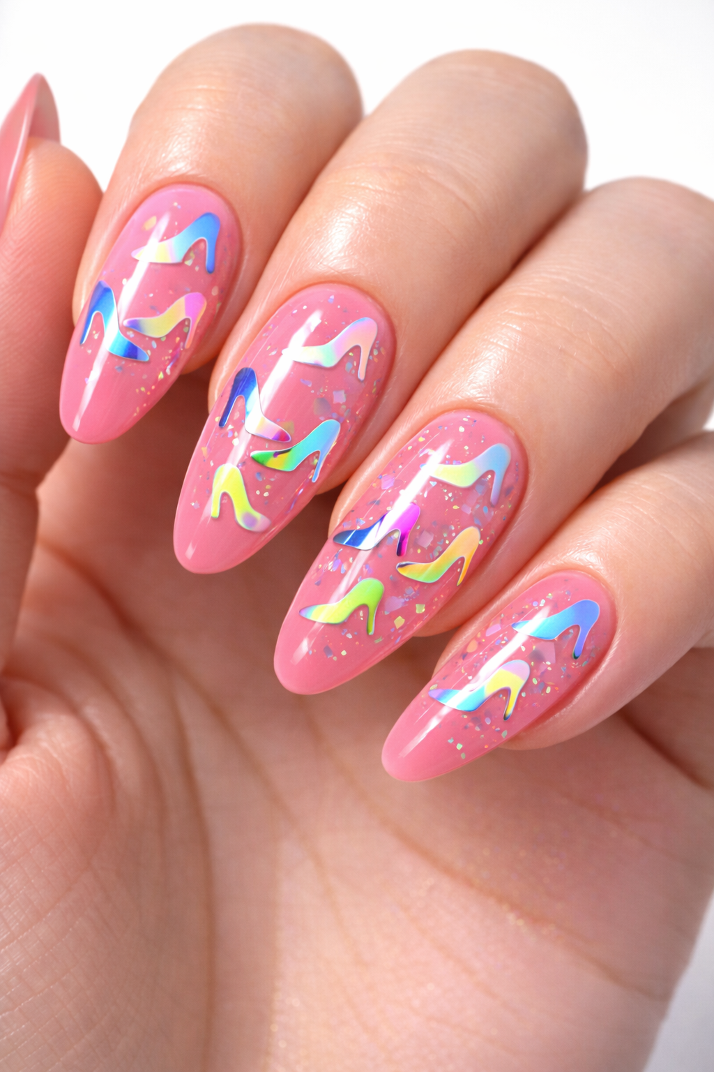 Mia ProfessionalNail Art Figür ÇeşitleriŞekilli folyo Topuklu ayakkabı