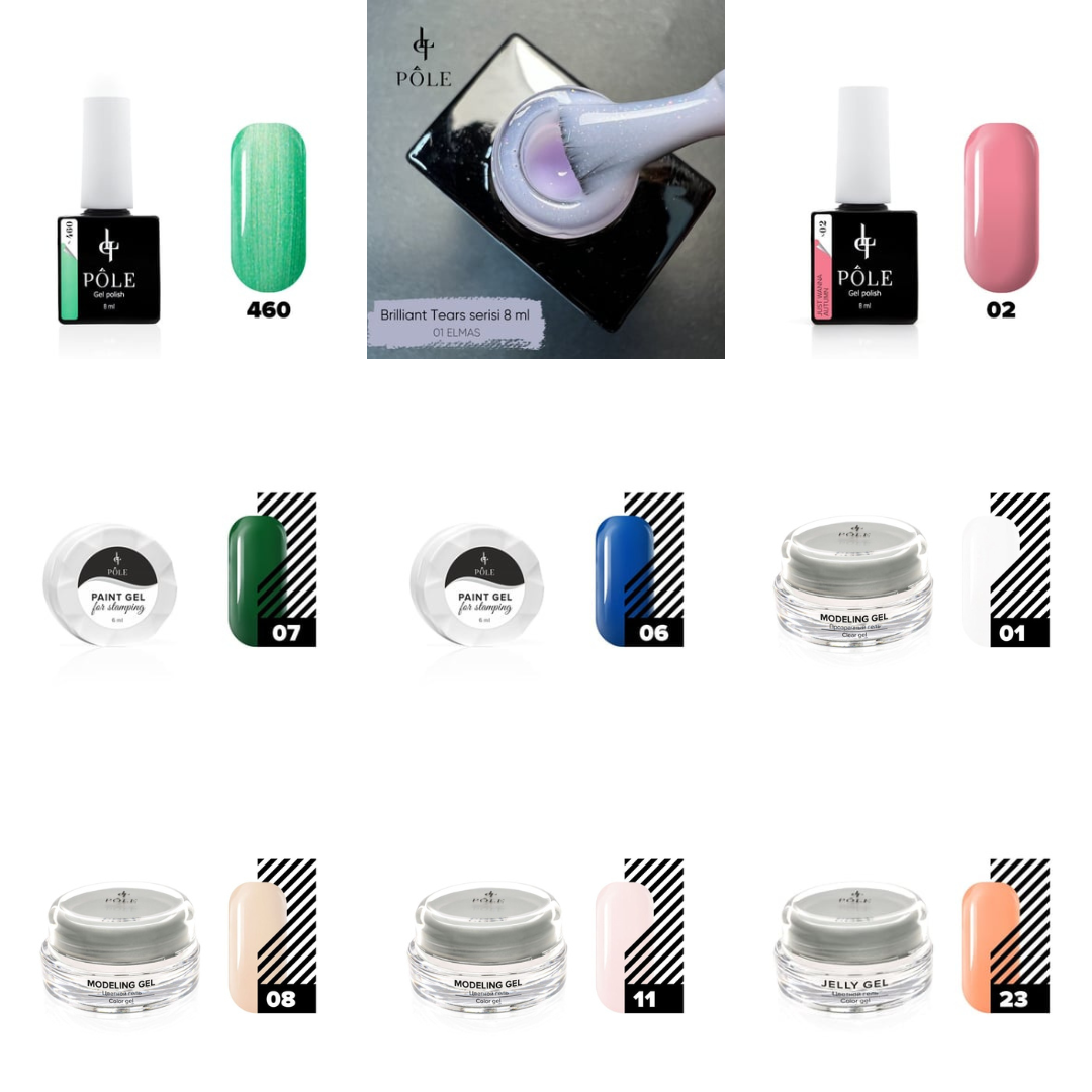 Pole ProfessionalSetlerBÜYÜK FIRSAT SETİ • 82 Oje + 5 Jel + 17 Kamuflaj Baz