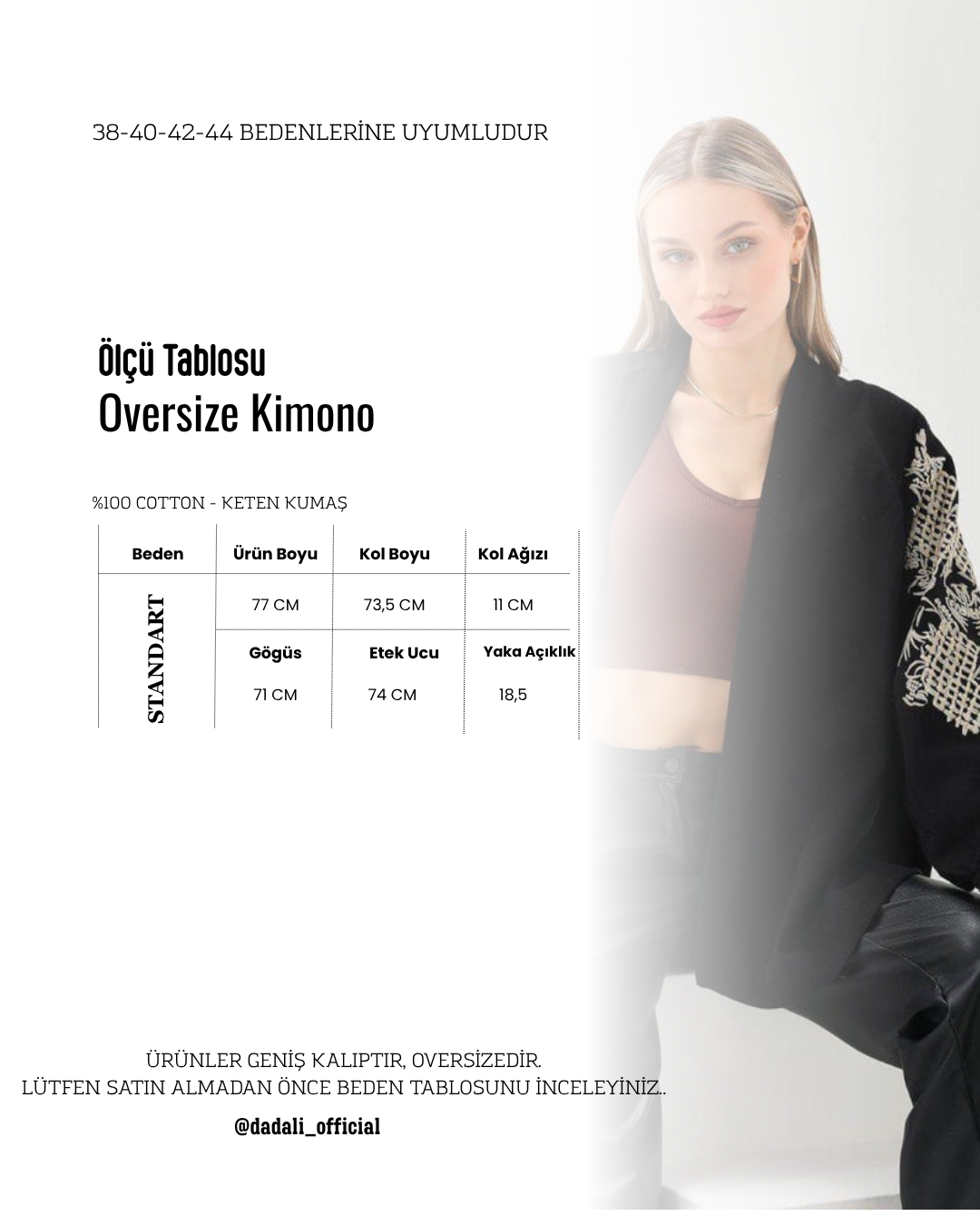 KİMONO Siyah