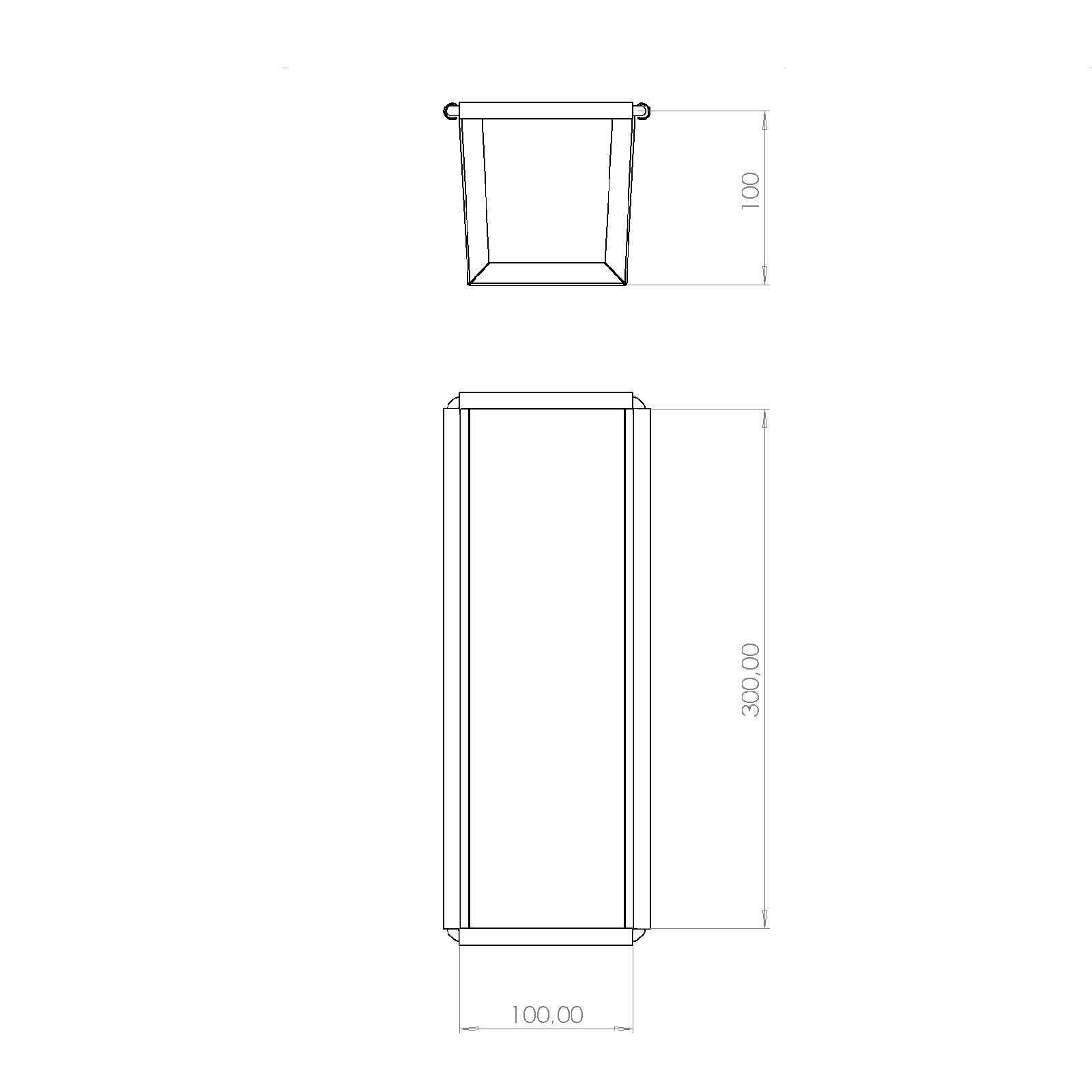 10x10x30 cm Tost Tavası
