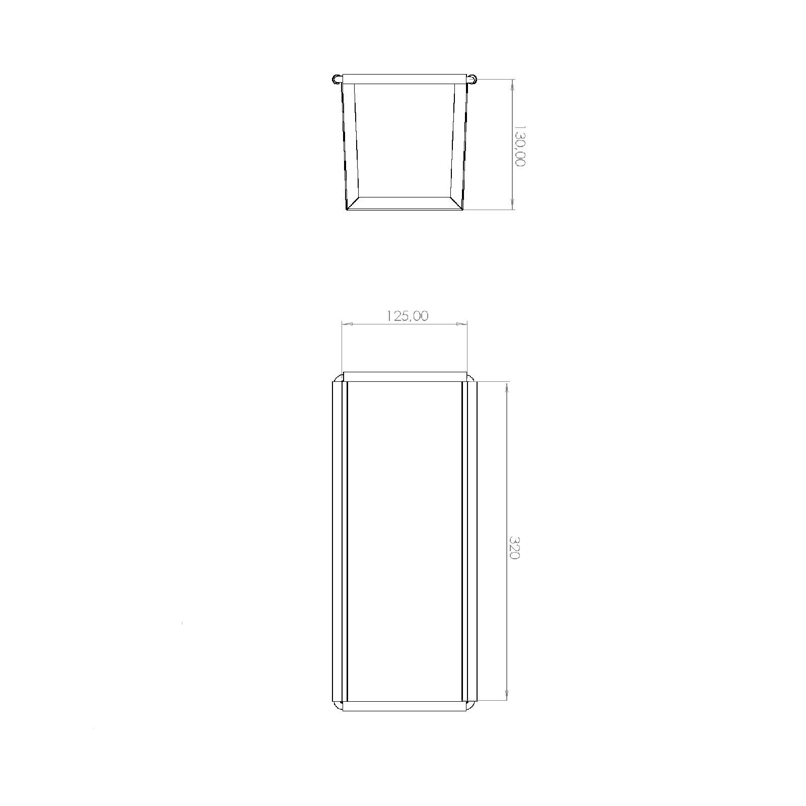 Moule à Pain De Mie Avec Couvercle Anti-Adhésifs 12,5x13x32 cm