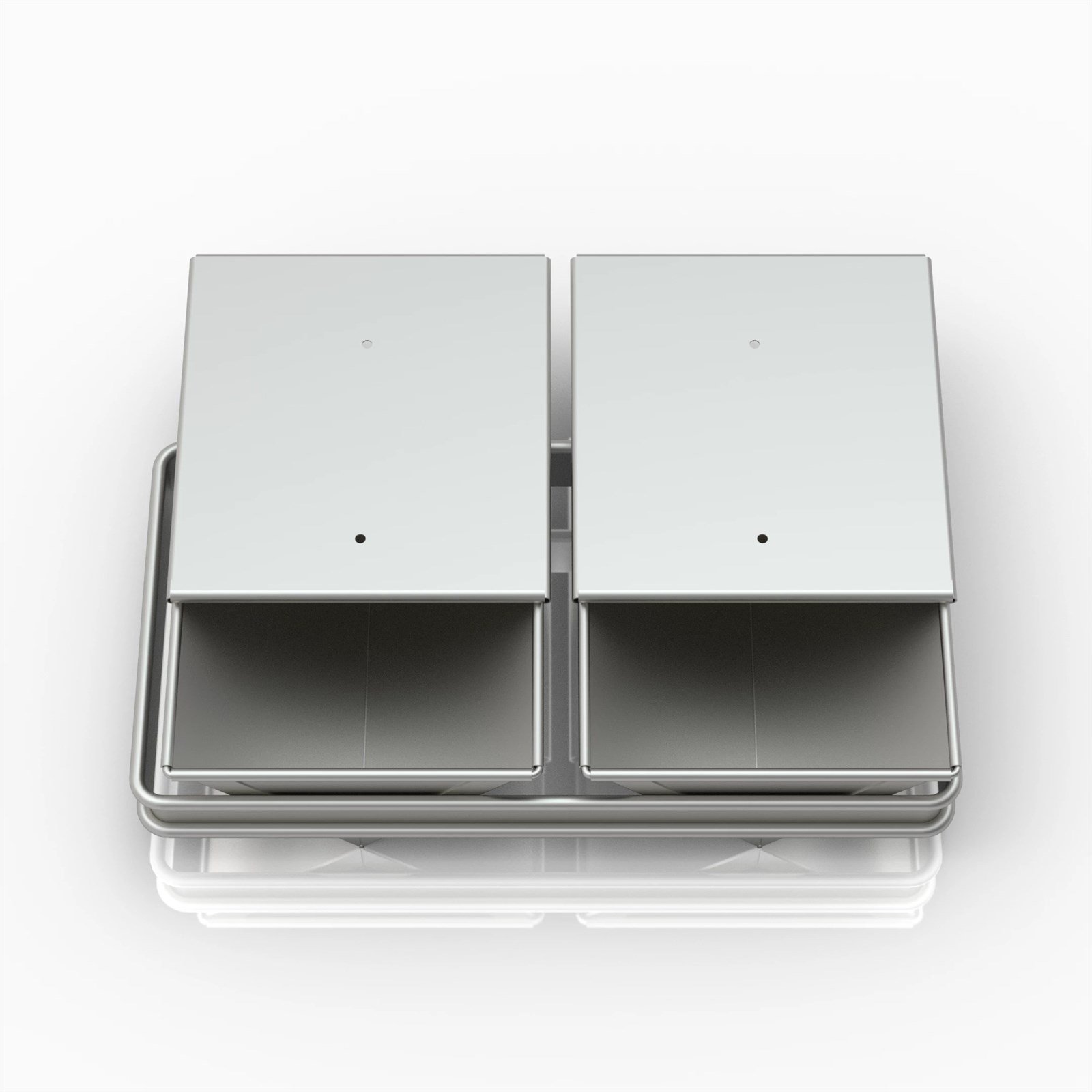 17x12x22 cm 2 li Üçgen Tost Ekmek Tavası