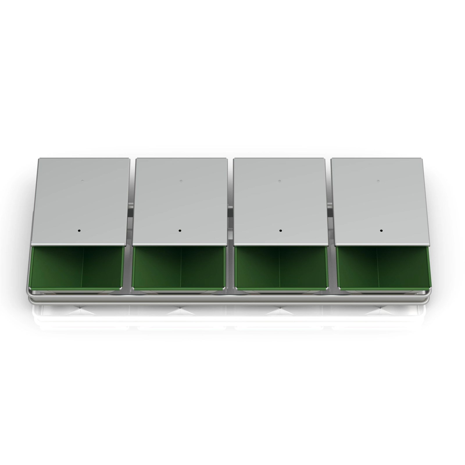 17x12x22 cm 4 lü Üçgen Tost Ekmek Tavası, Kaplamalı