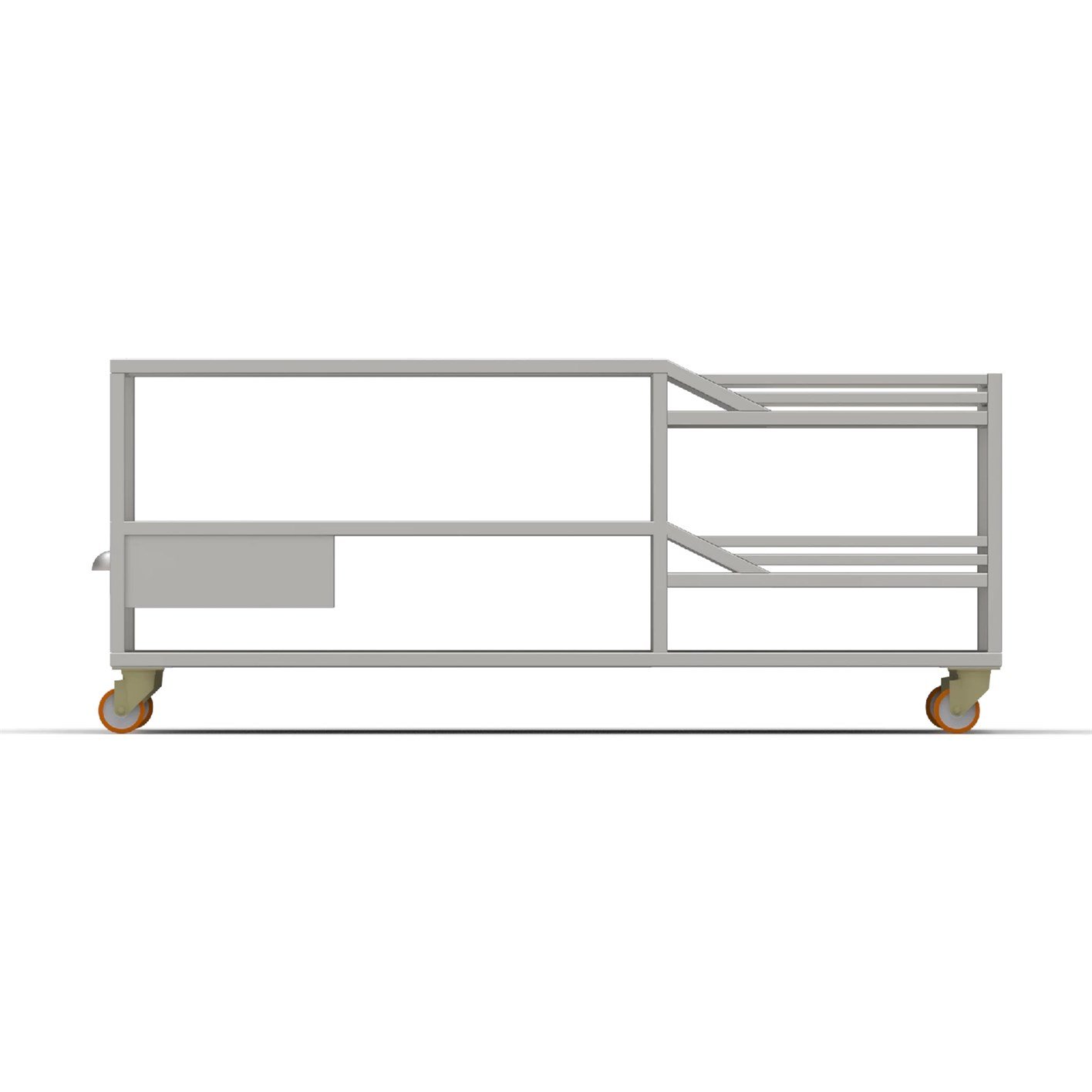 180x280 cm Çift Katlı Ekmek Çıkarma Tezgahı