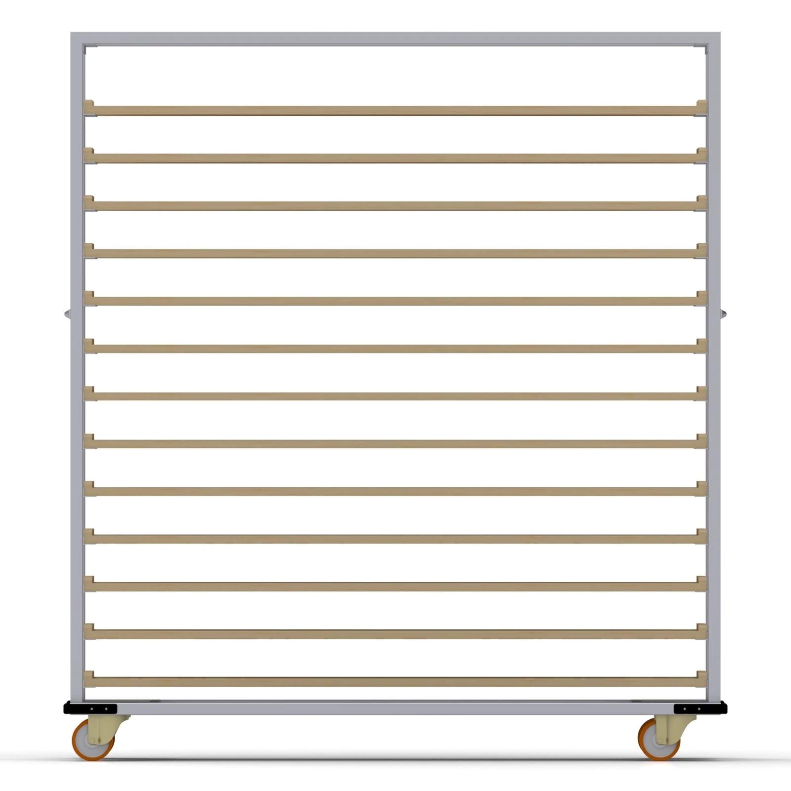 40x150 cm Tahta Pasa Arabası 13 Raflı