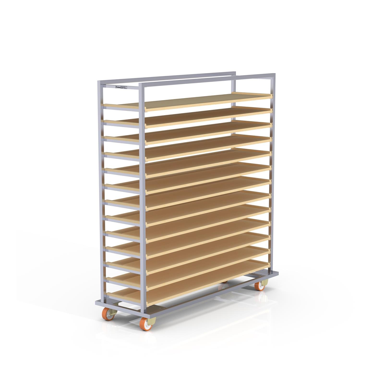 Chariot Passeur en bois 40x150 cm