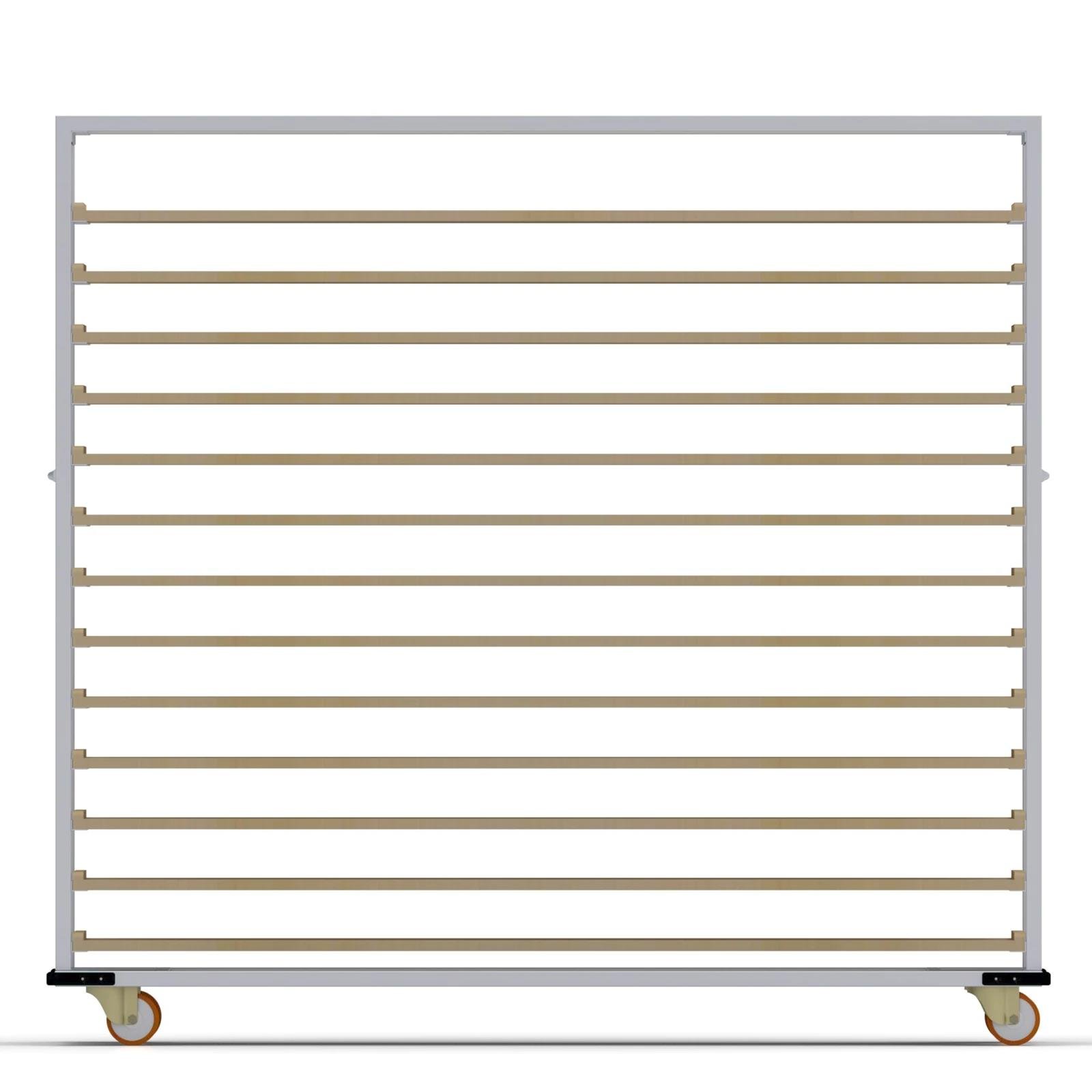 40x180 cm Tahta Pasa Arabası 13 Raflı