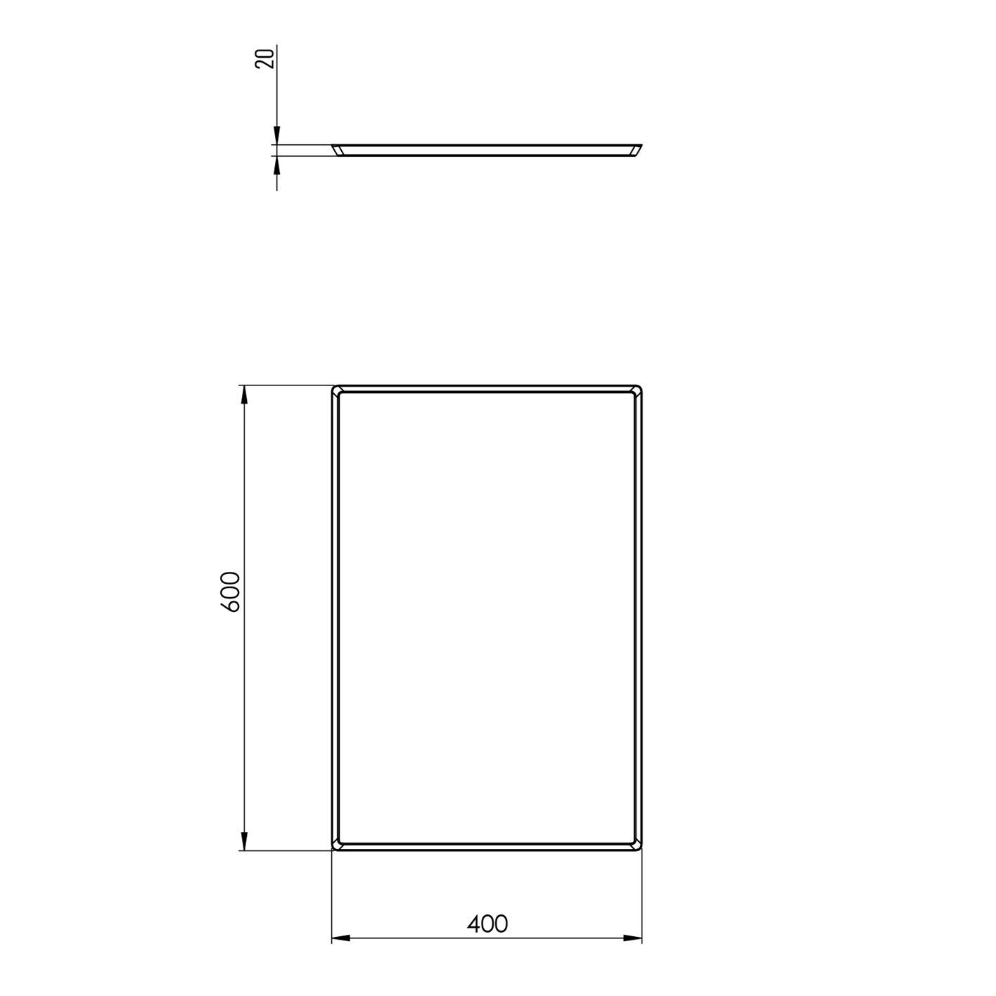 40x60 cm Düz İtalyan Tava