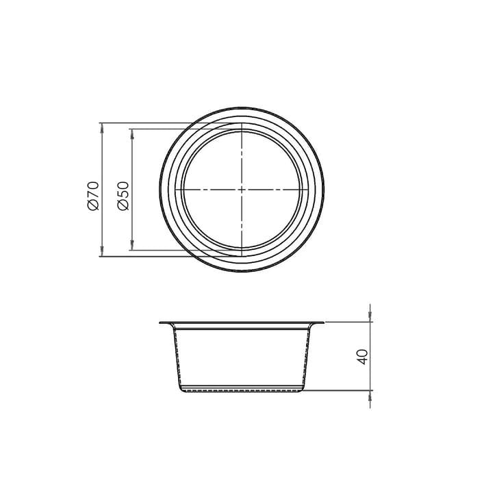 Poêle Plate revêtue pour Muffins 40x60 cm