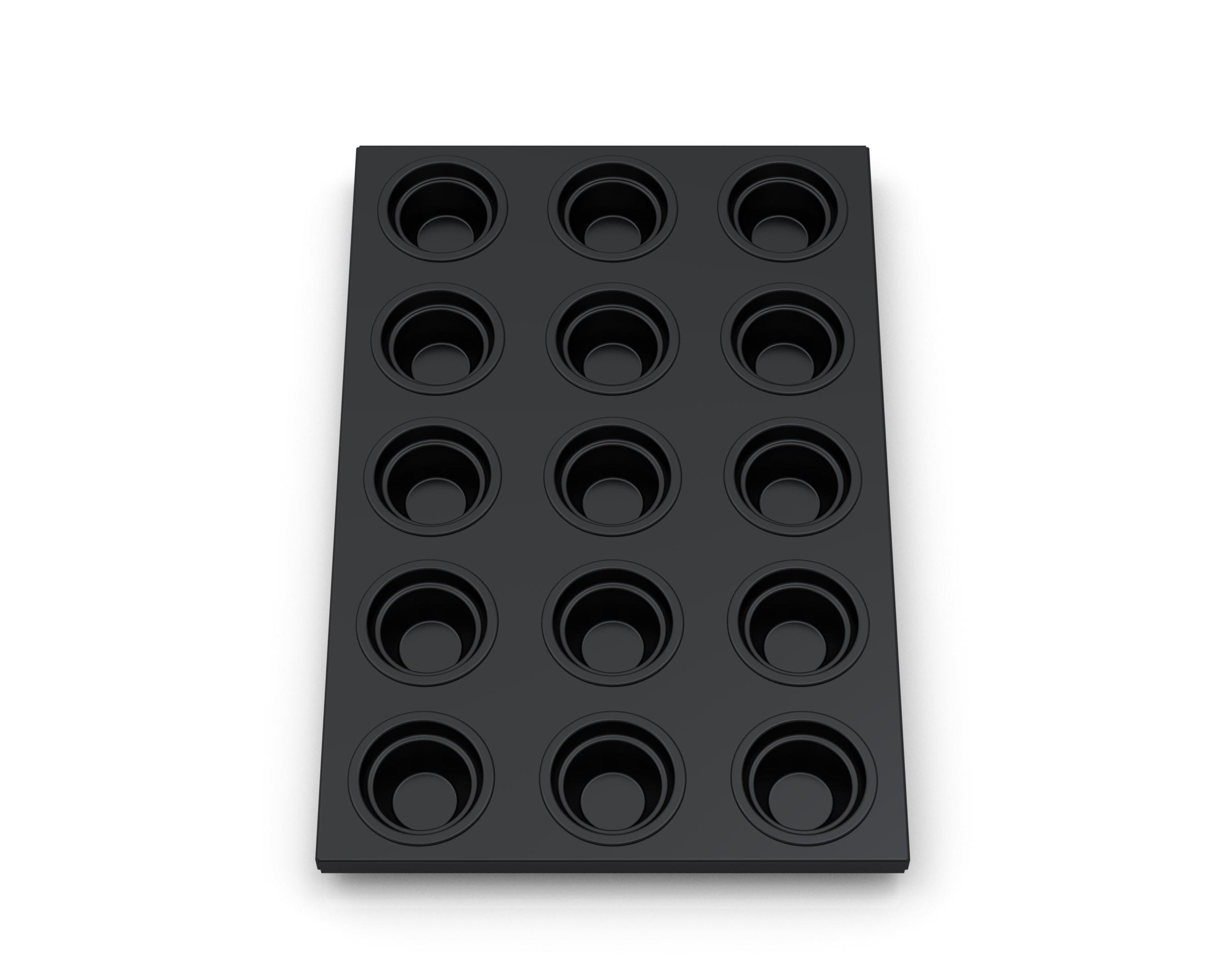 Poêle revêtue à étapes de gâteau pour muffins 40x60 cm