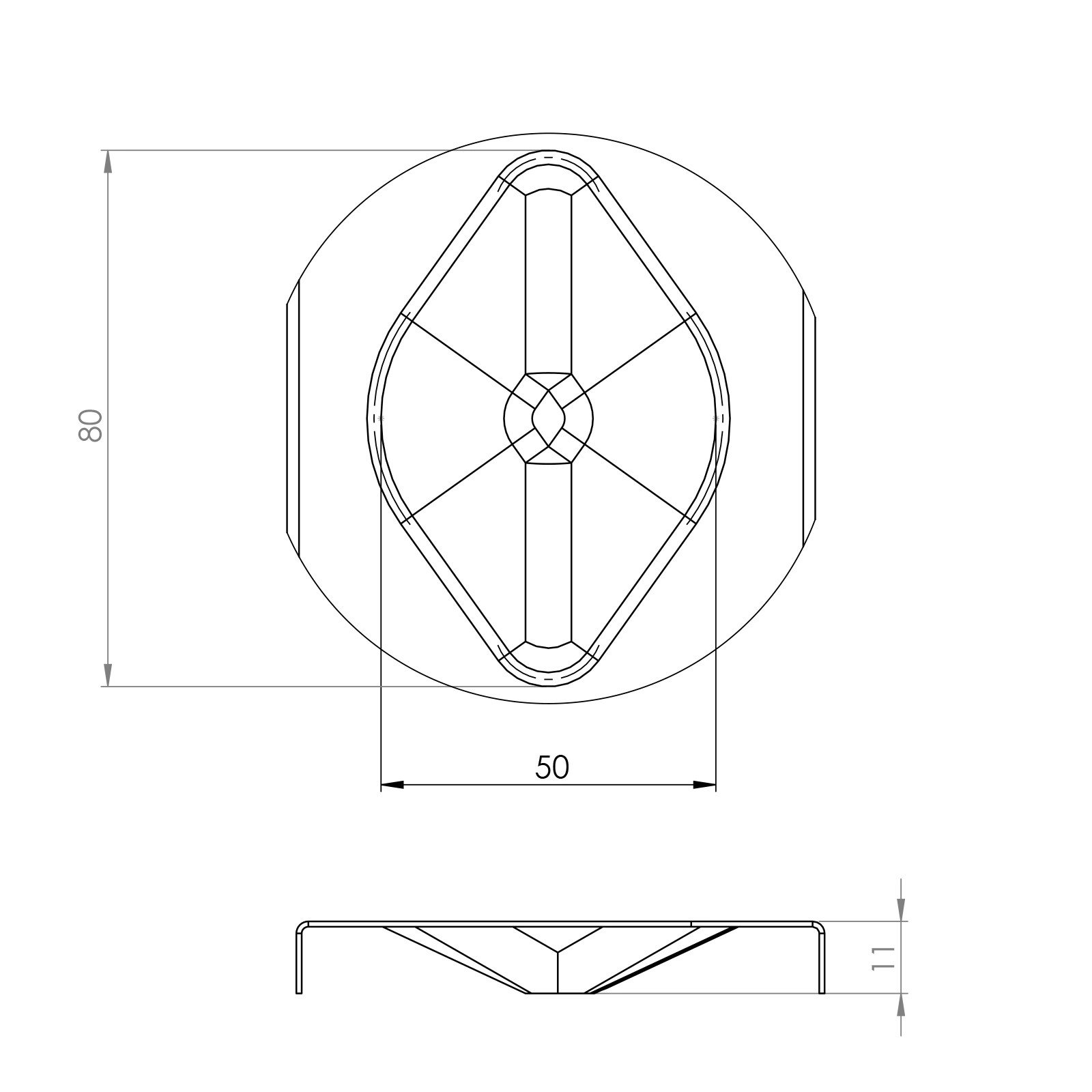 40x60 cm Mekik Tavası, Kaplamalı