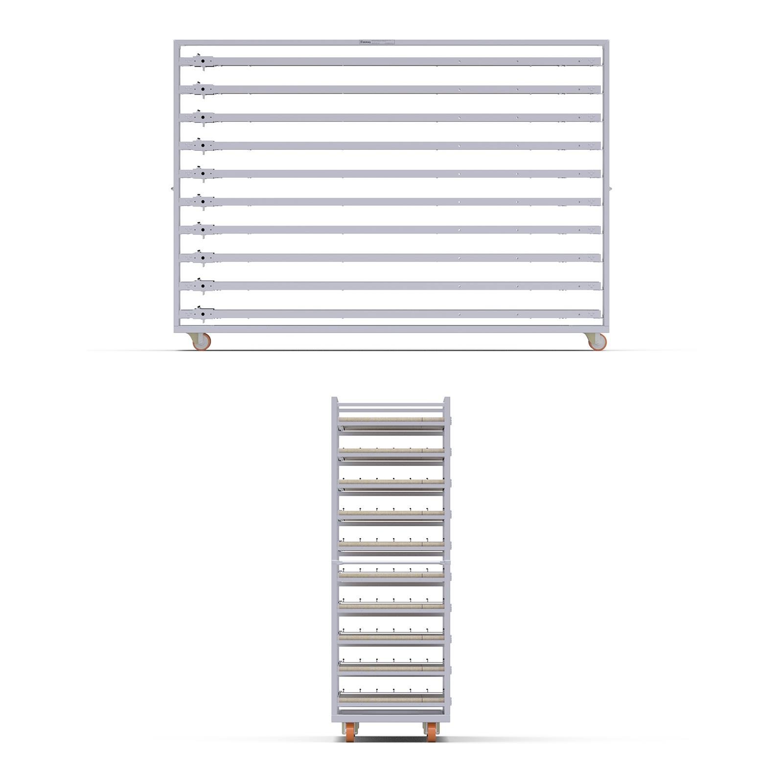 Chariot Passeur 58x240 cm (Inox)
