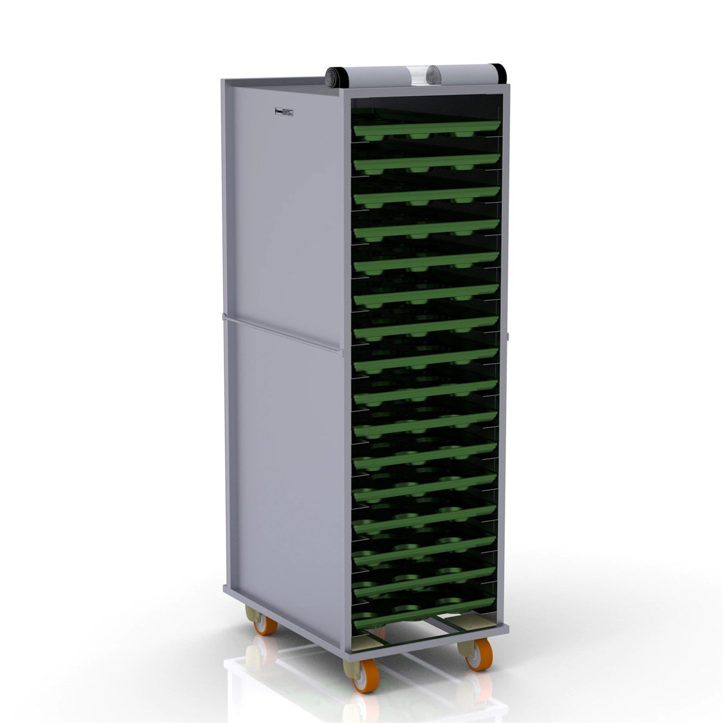 60x90 cm Kapalı Sistem Tava Arabası