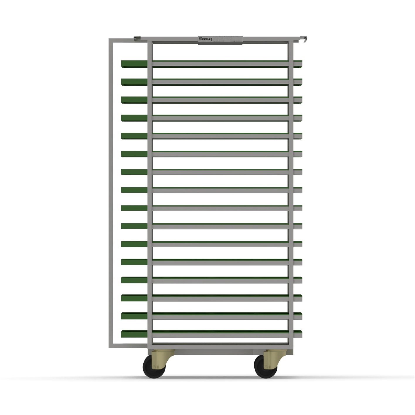 74x98 cm Döner Fırın Tava Arabası (İnoks)