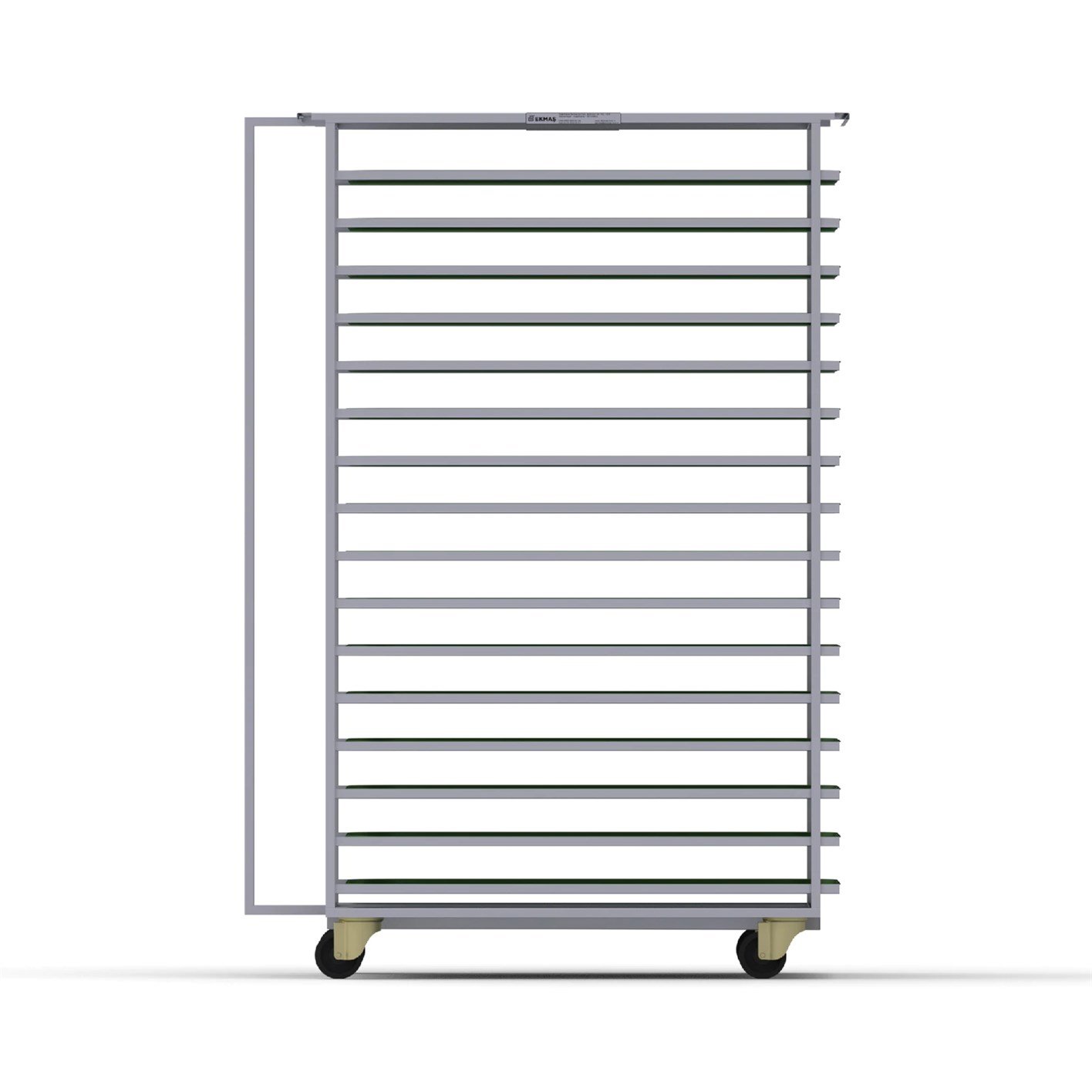 80x100 cm Döner Fırın Tava Arabası