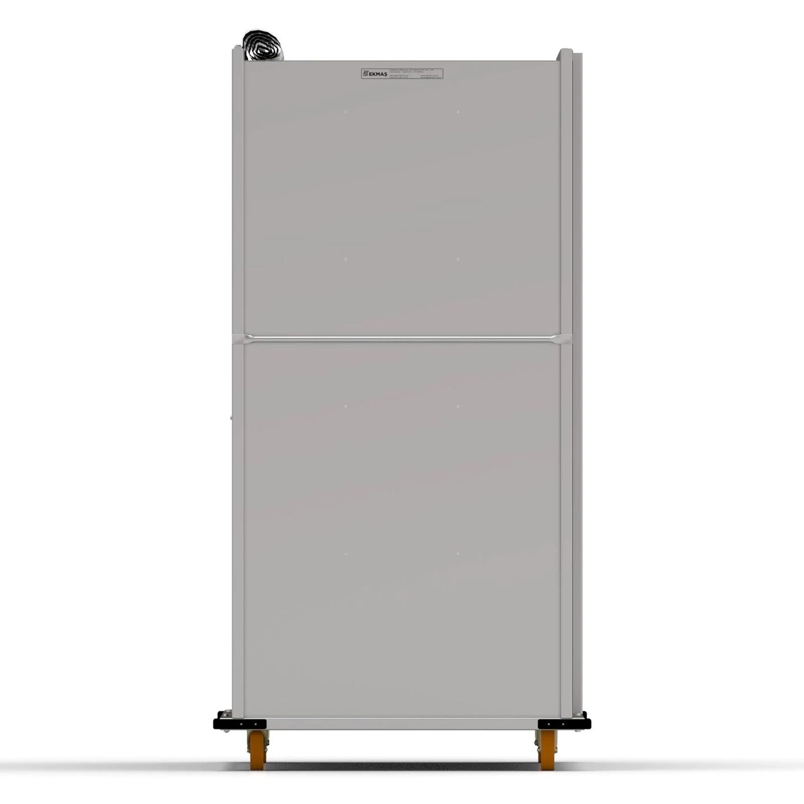 80x120 cm Kapalı Sistem Tahta Pasa Arabası (İnoks)