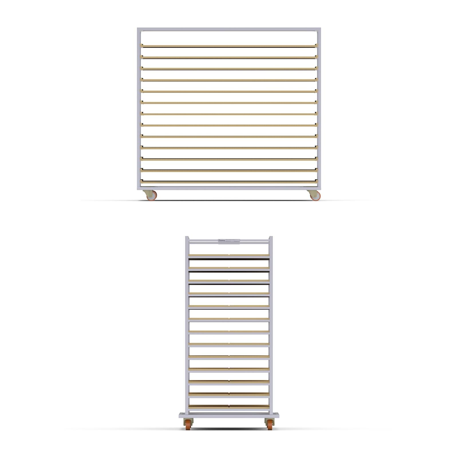 Chariot Passeur en bois 80x180 cm