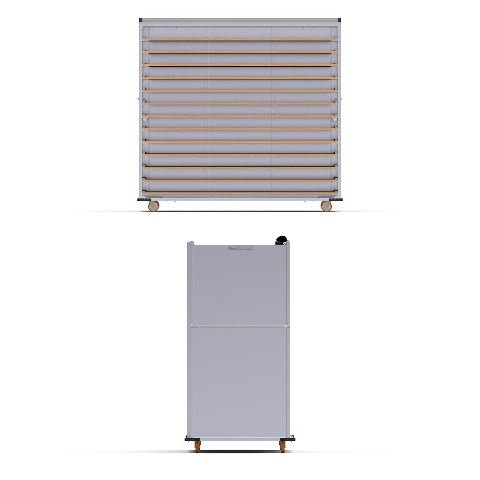 Chariot passeur en bois avec Système enfermé 80x180 cm