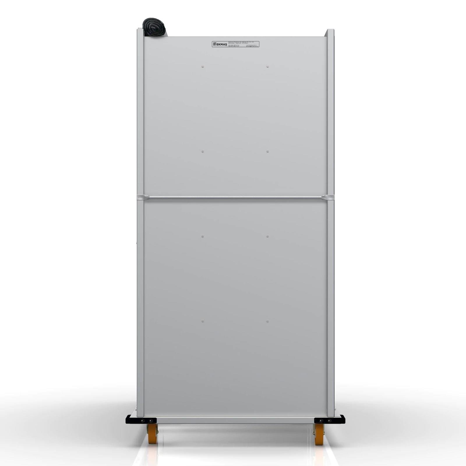 80x150 cm Kapalı Sistem Tahta Pasa Arabası (İnoks)