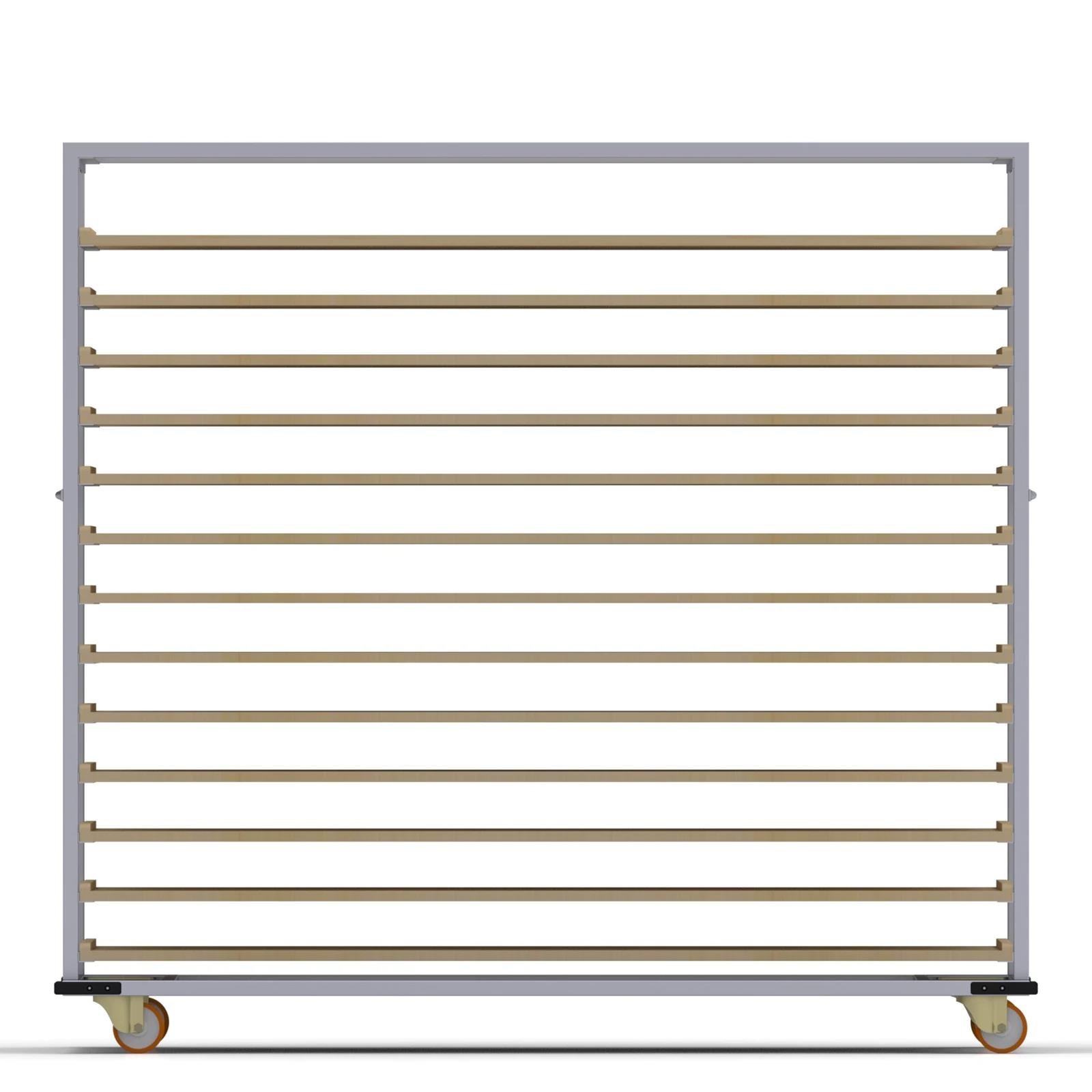 80x150 cm Tahta Pasa Arabası 13 Raflı